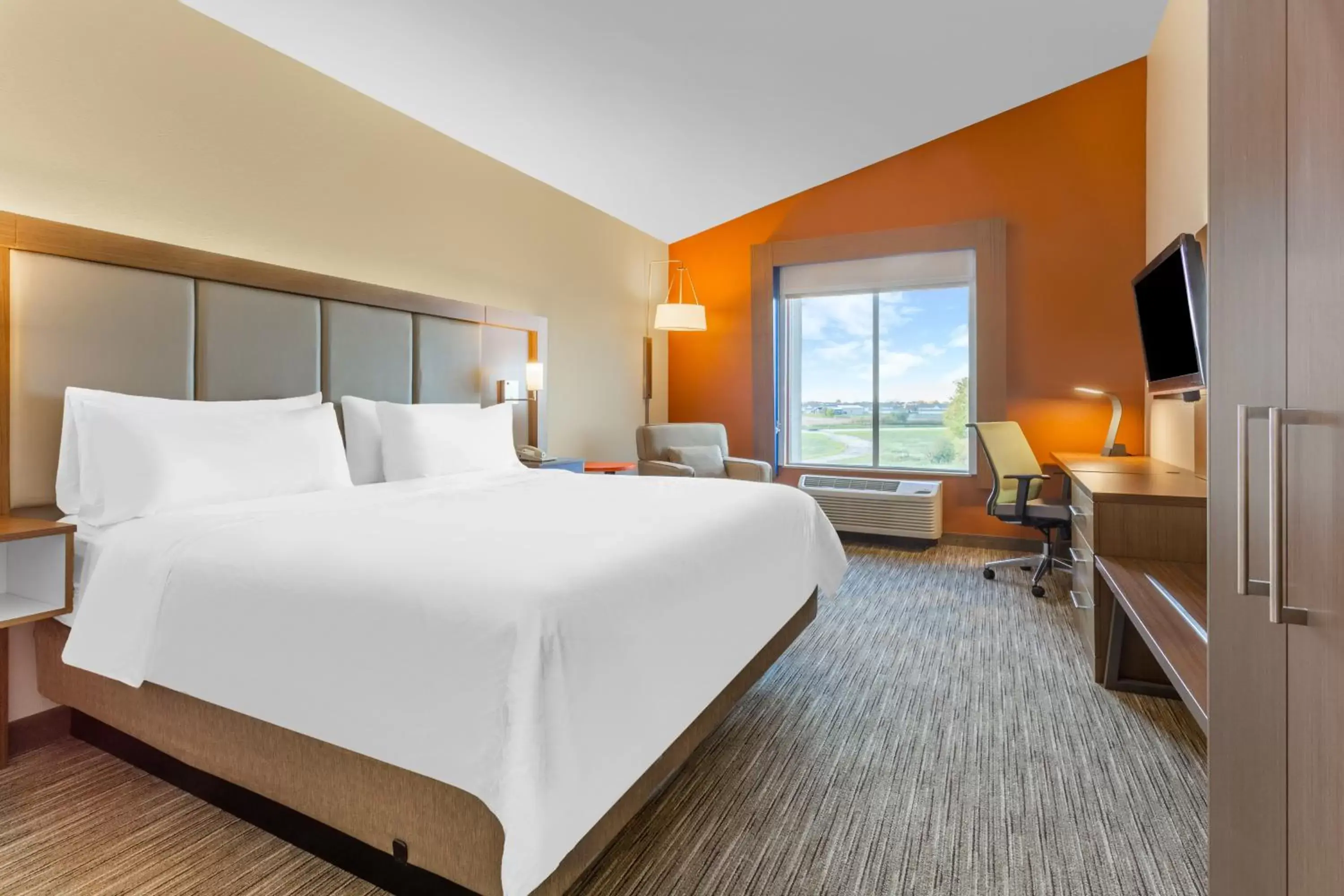 King Room - Hearing Accessible - Roll-in Shower in Holiday Inn Express Rockford-Loves Park, an IHG Hotel King Room - Hearing Accessible - Roll-in Shower in Holiday Inn Express Rockford-Loves Park, an IHG Hotel