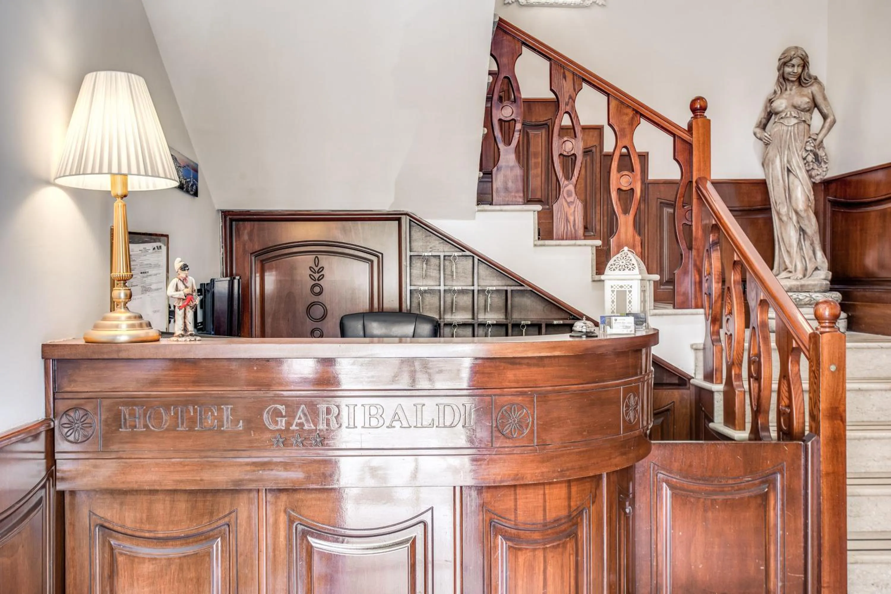 Lobby or reception in Hotel Garibaldi