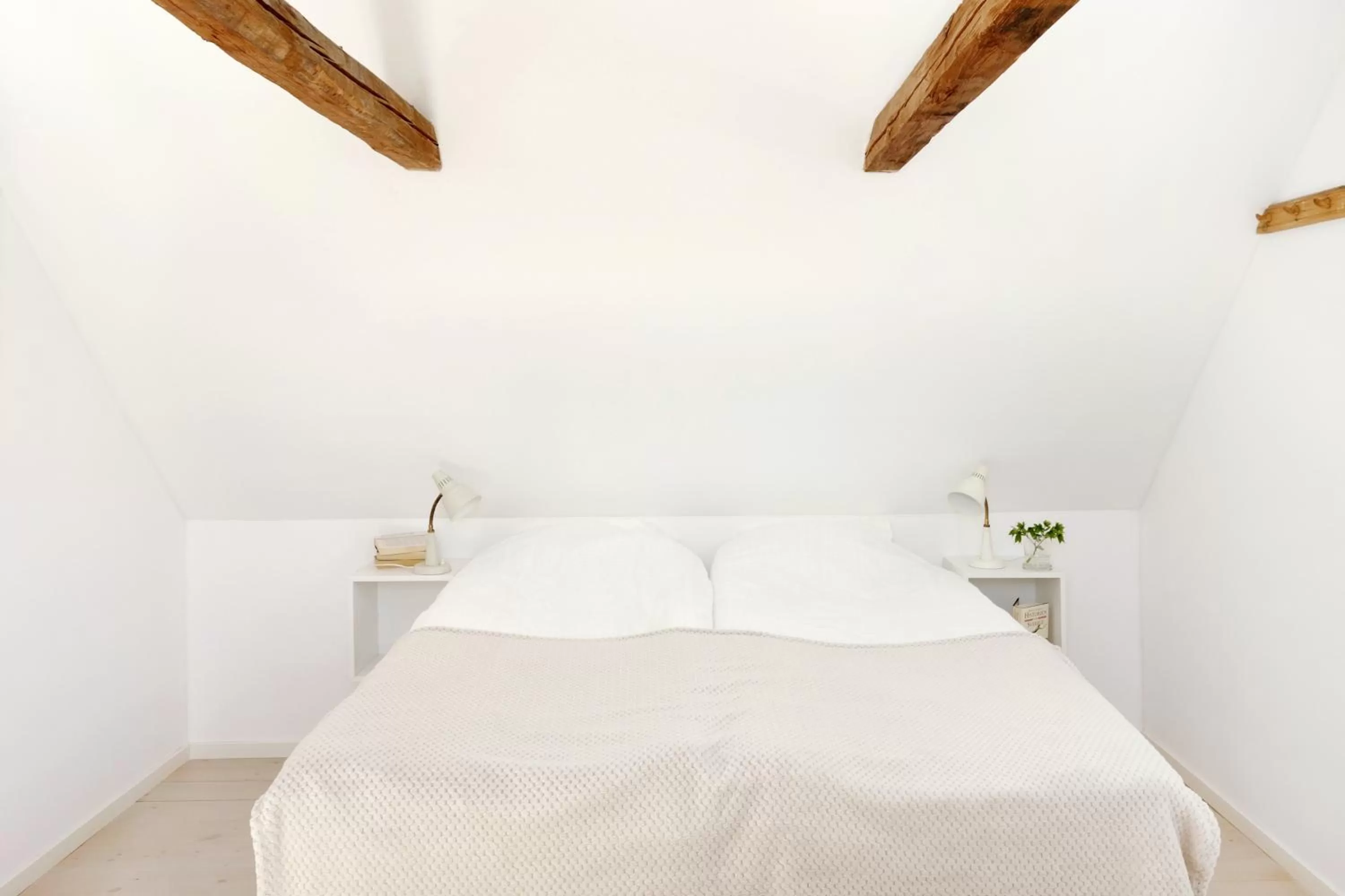 Bed in Vikens bed and Breakfast