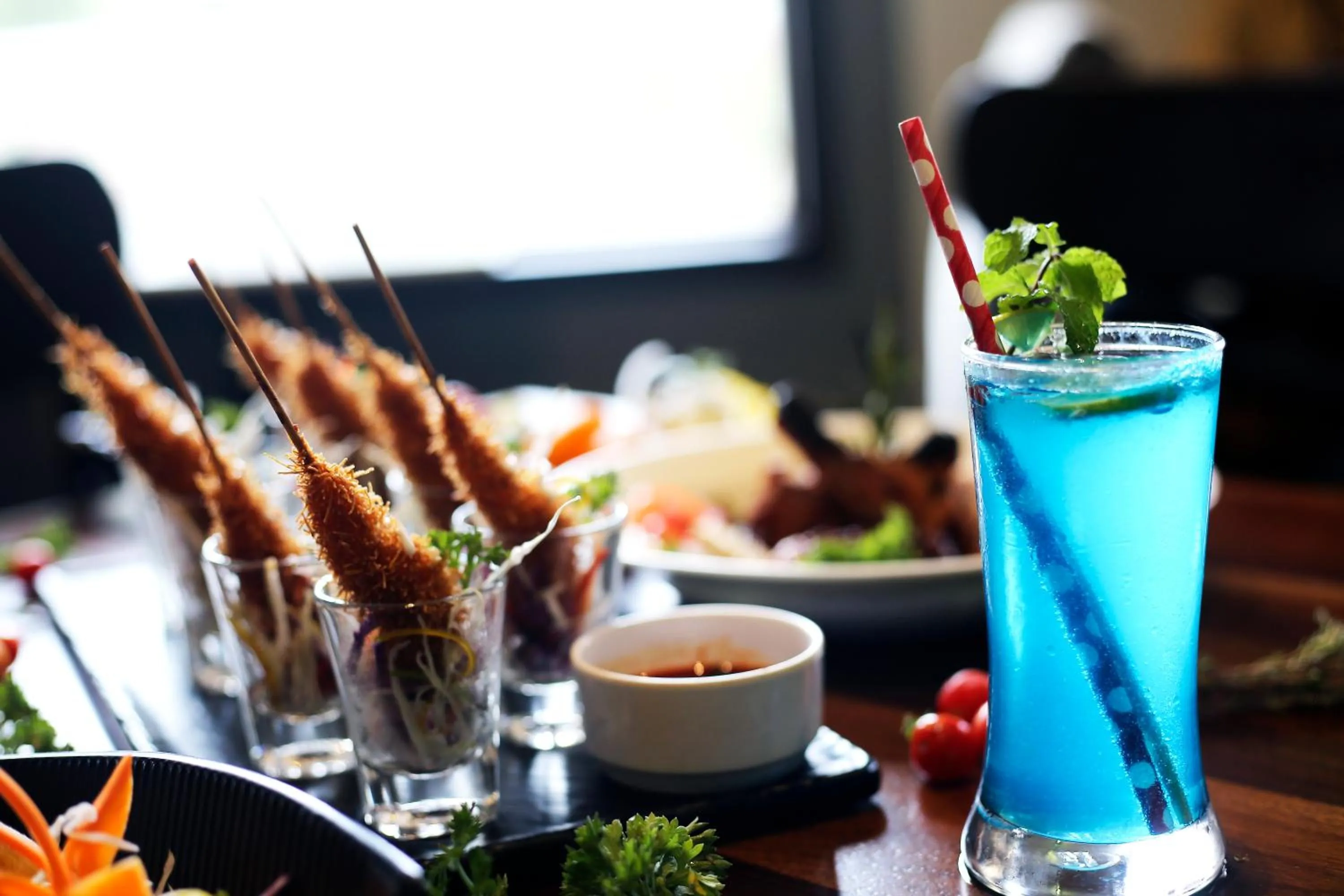 Food and drinks in The Lagoona Resort