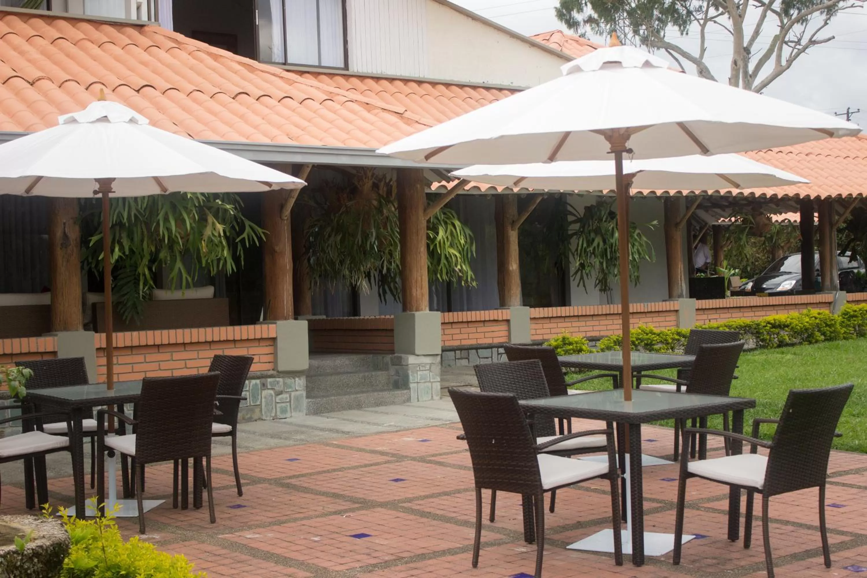 Patio, Restaurant/Places to Eat in Cotinga Hotel Spa