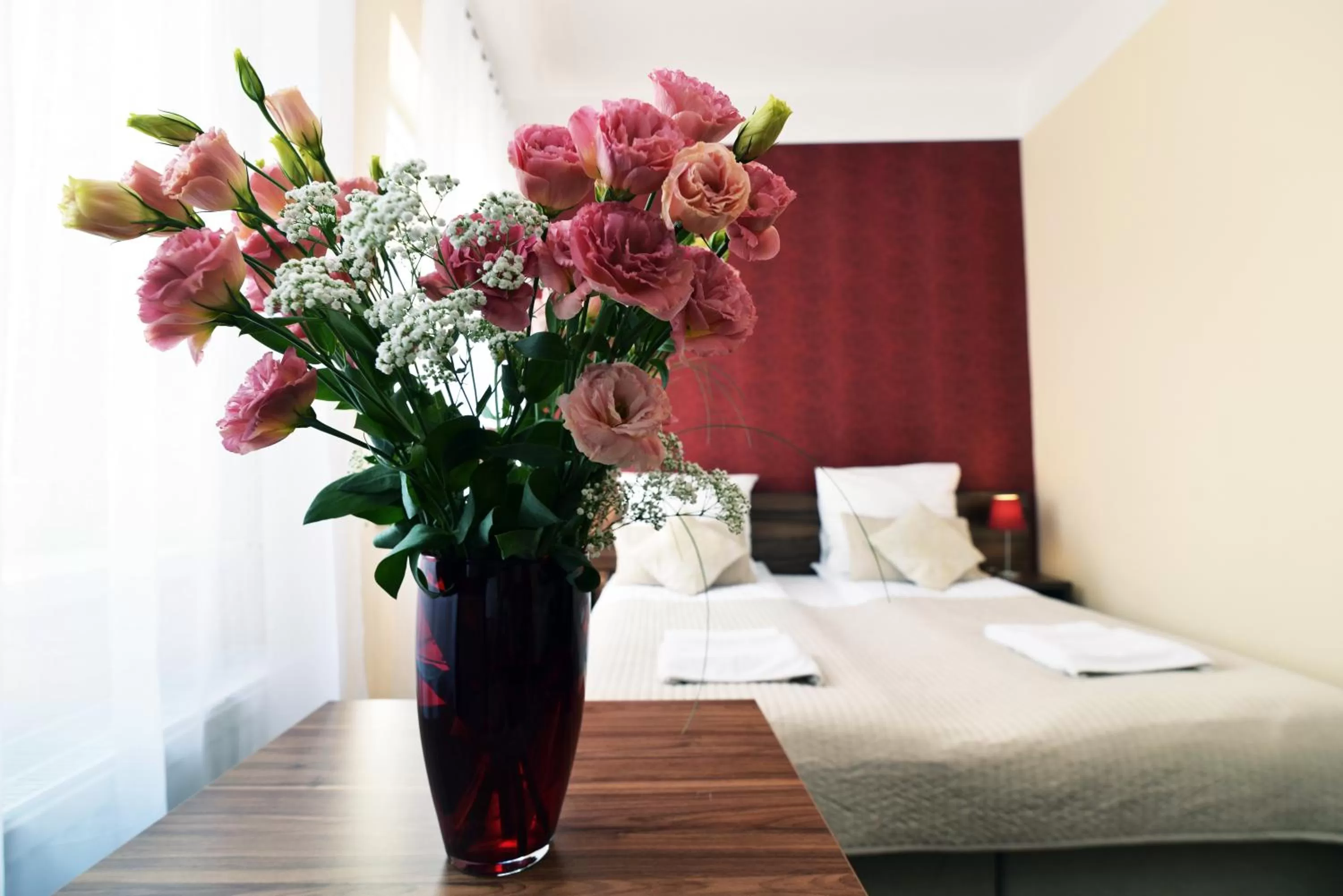 Bed in Hotel Pod Jeleniem