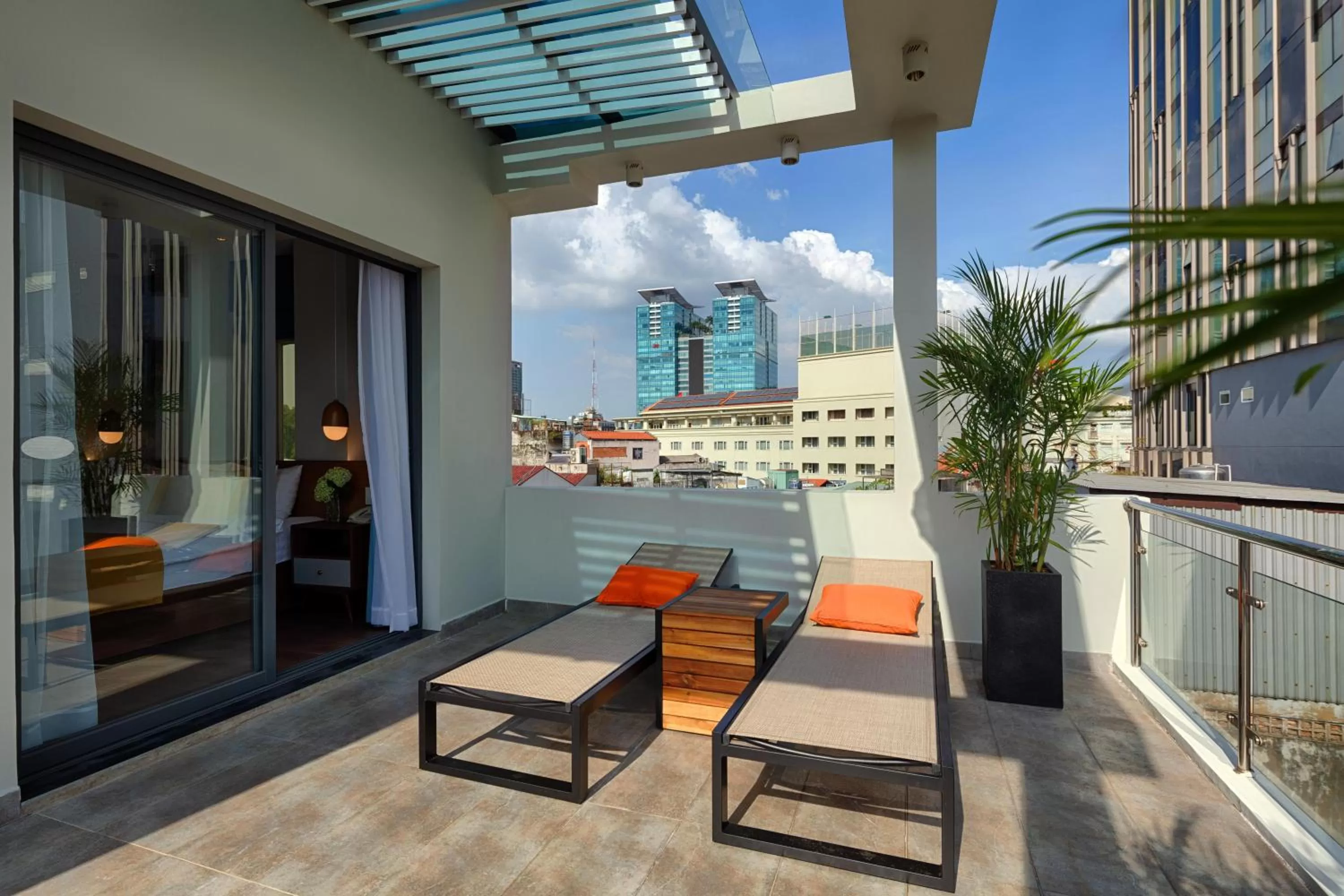 Balcony/Terrace in Little Saigon Boutique Hotel