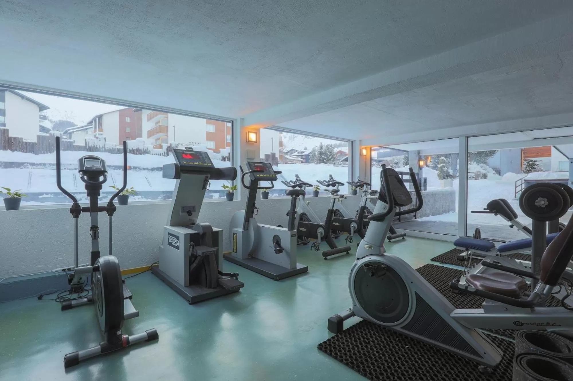 Fitness centre/facilities in Hotel Alpin Superior