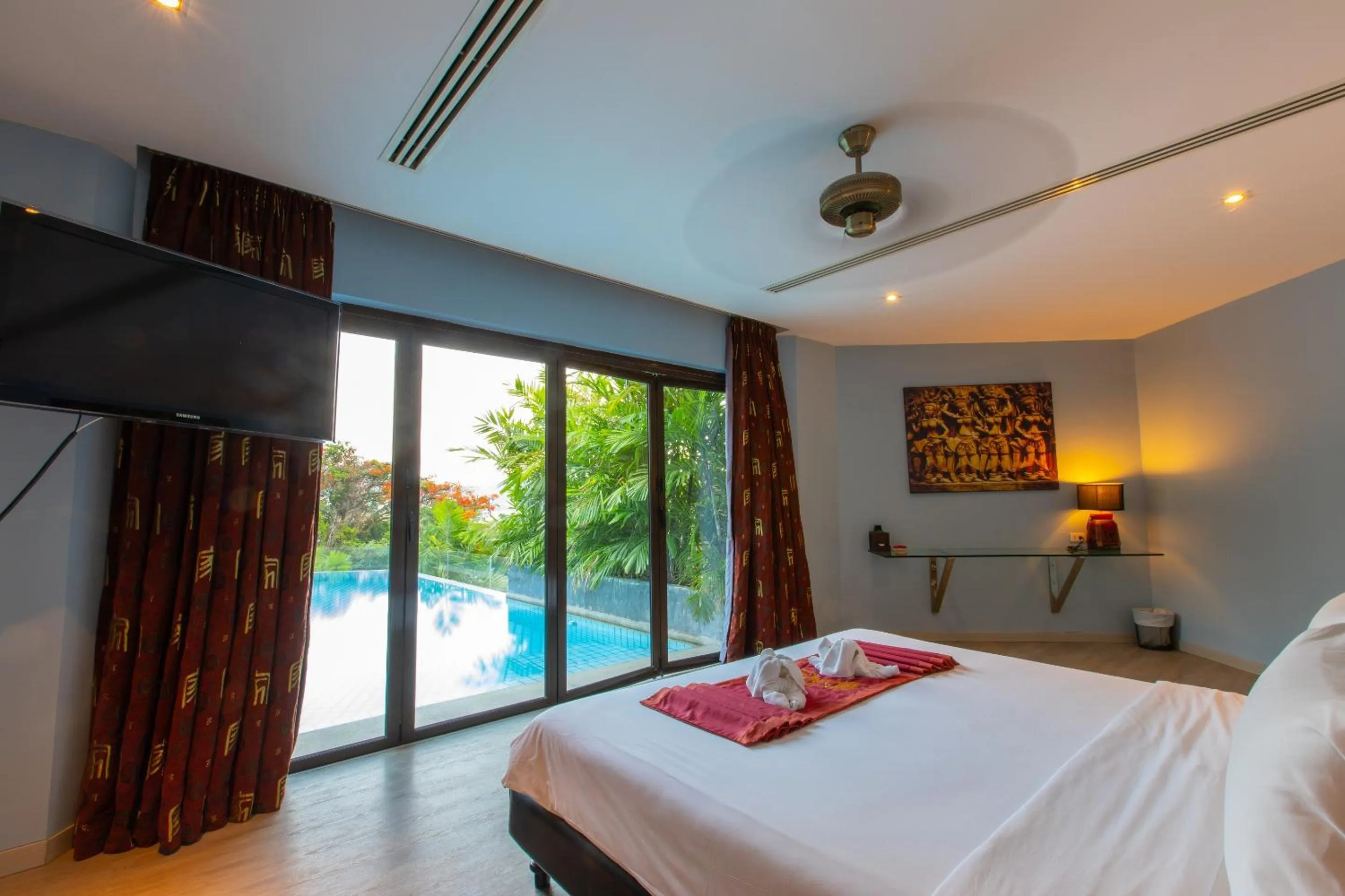 Bedroom, Bed in IndoChine Resort and Villas