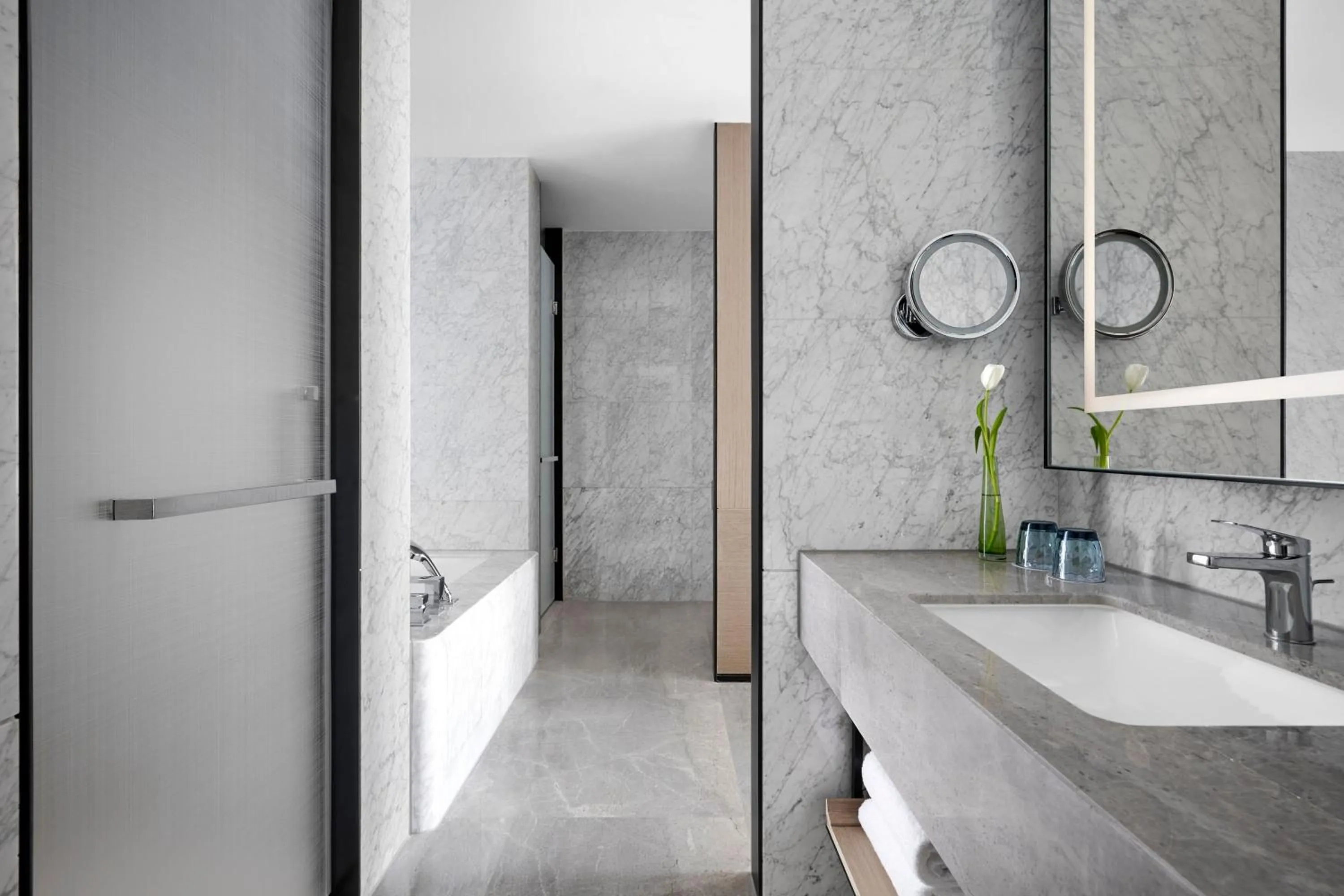 Bathroom in Changzhou Marriott Hotel Jintan