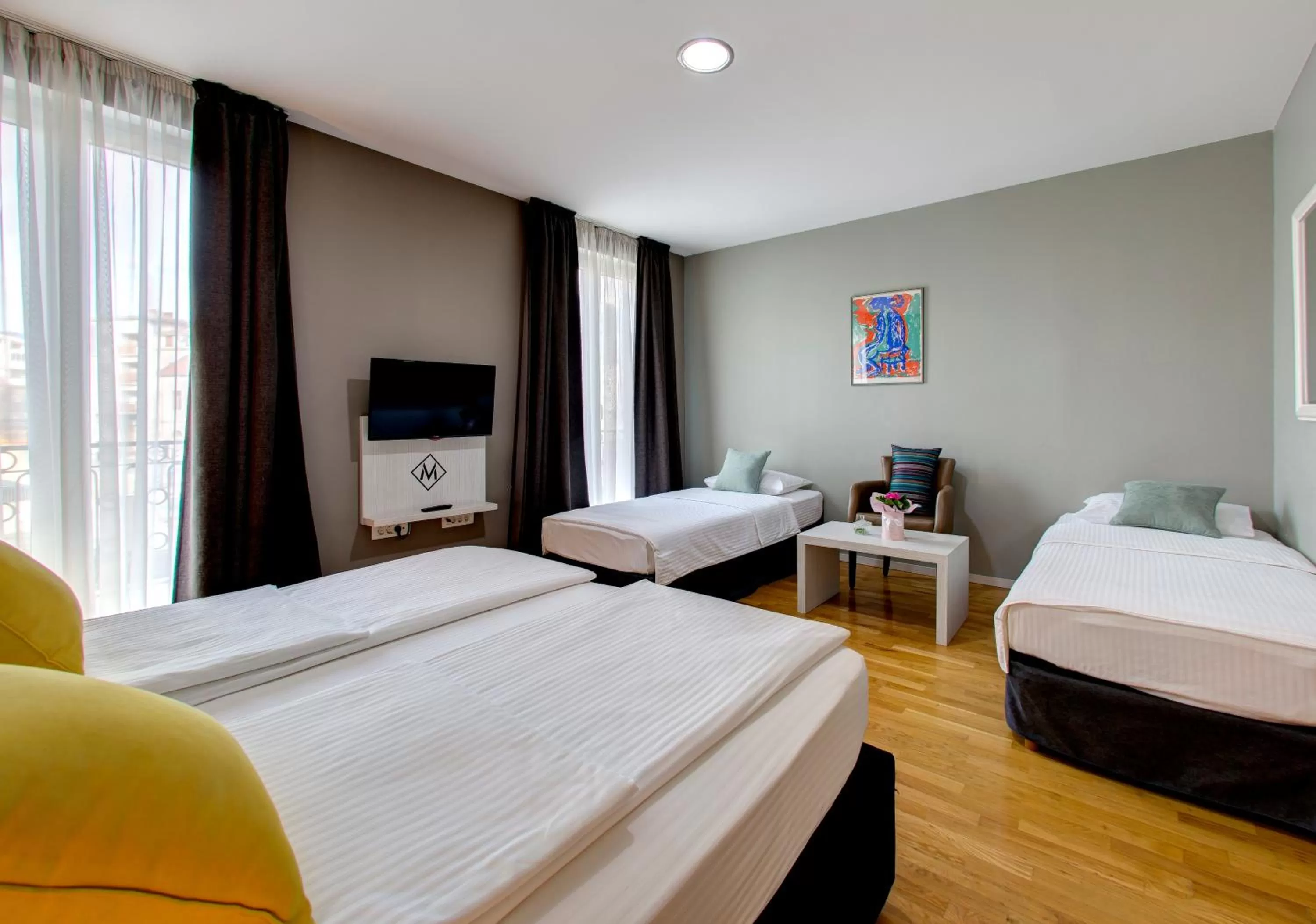Bed in Hotel Villa Milas