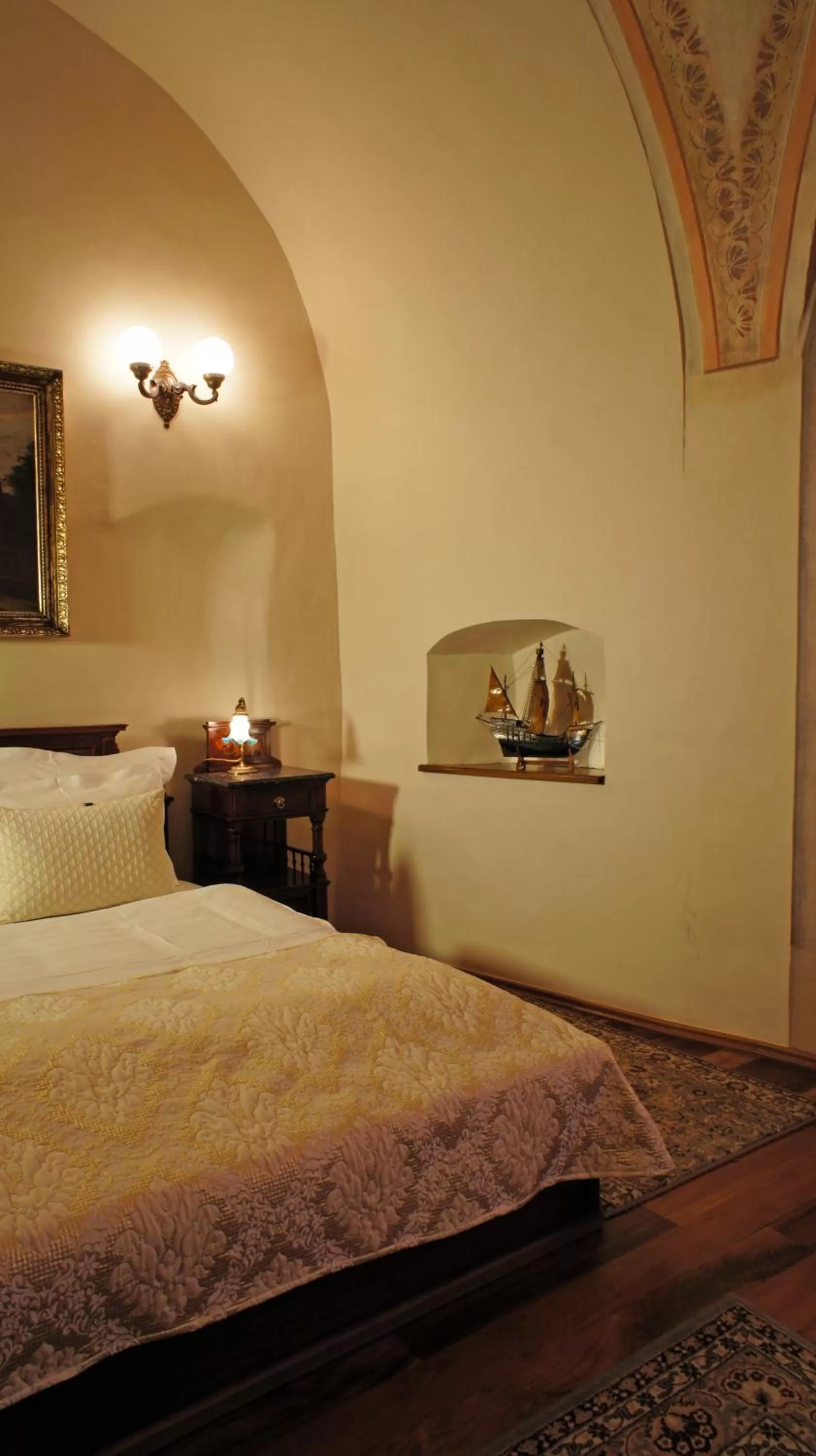 Bed in Grand Hotel Praha