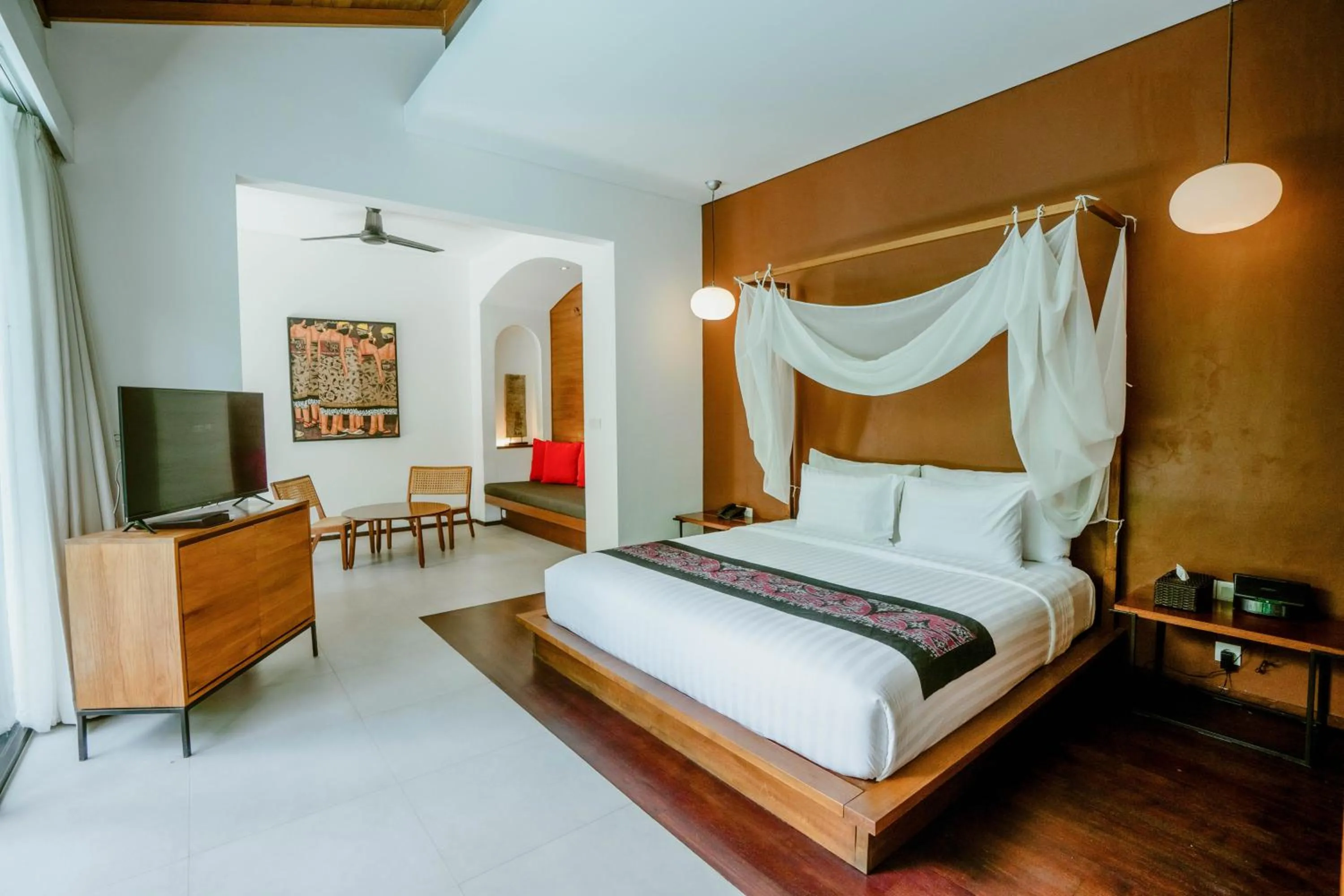 Property building, Bed in Abia Villa Legian