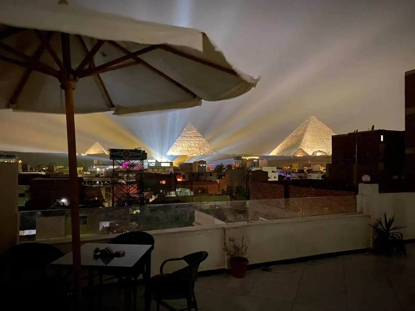 Night in Eagles Pyramids View