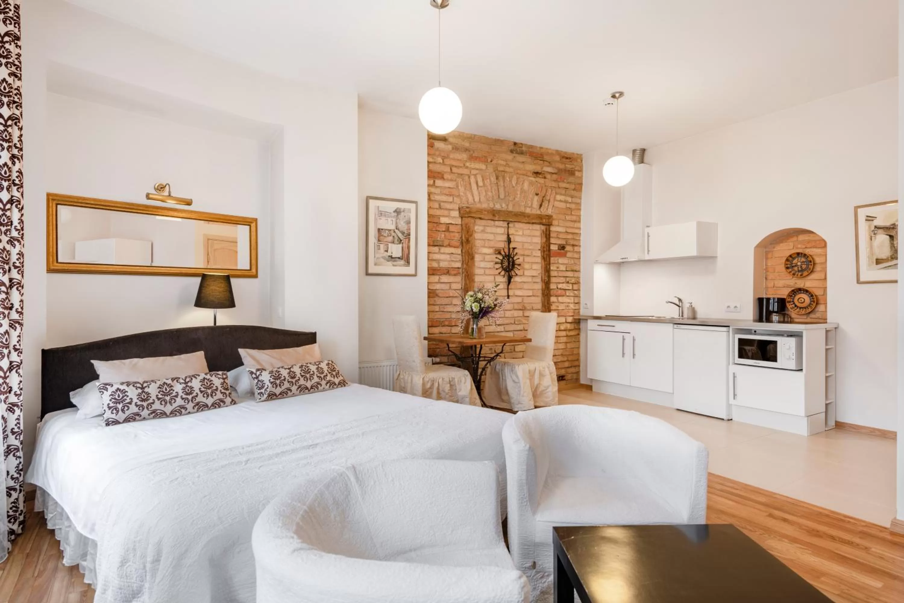 Photo of the whole room, Bed in Vilnius Apartments