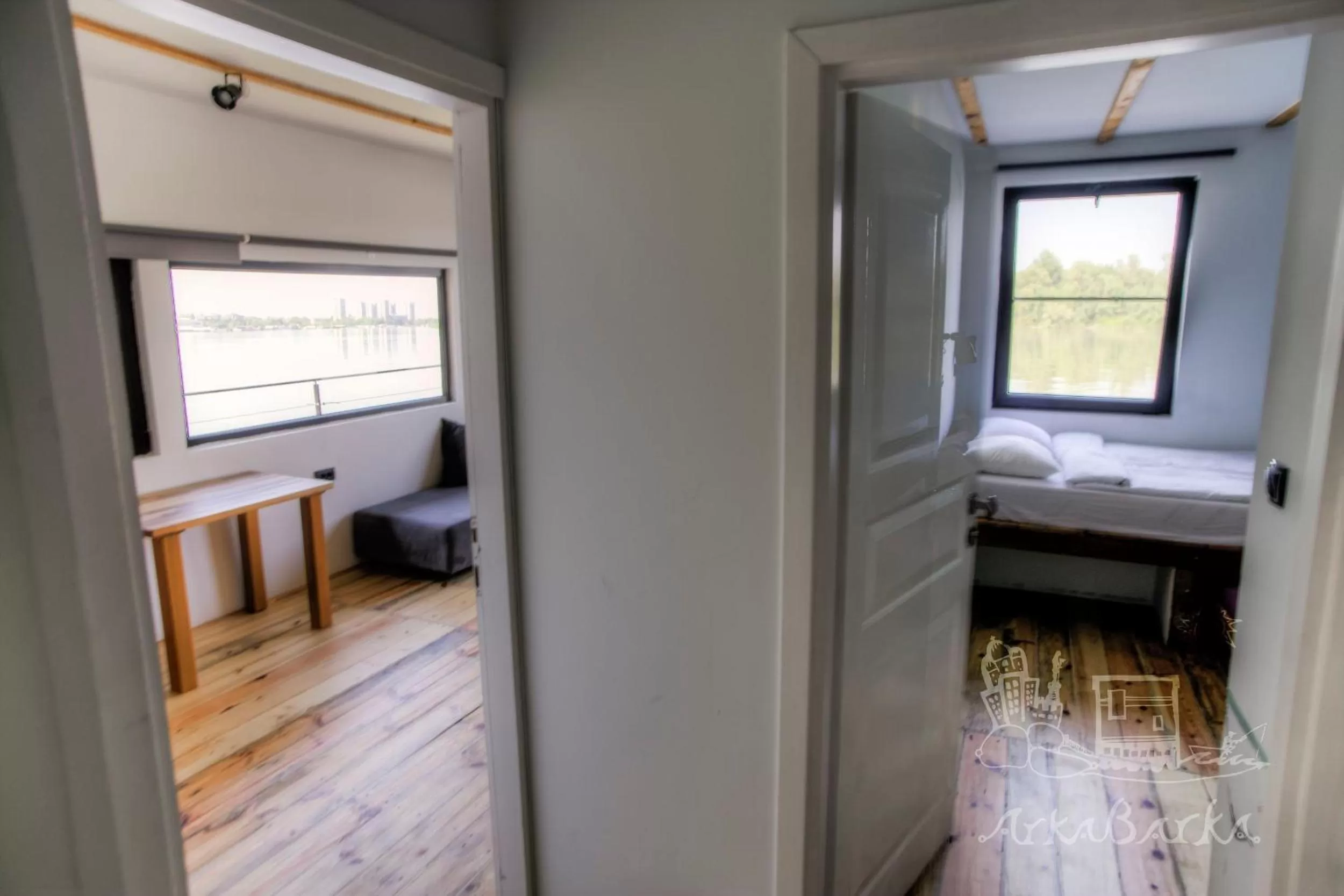 Patio, Bathroom in ArkaBarka 2- Floating Dream Rooms and Apartments