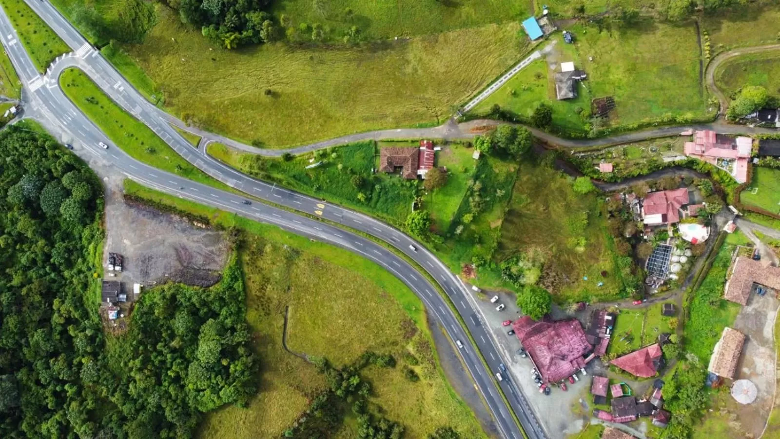 Property building, Bird's-eye View in Finca Campestre La Adelita B&B