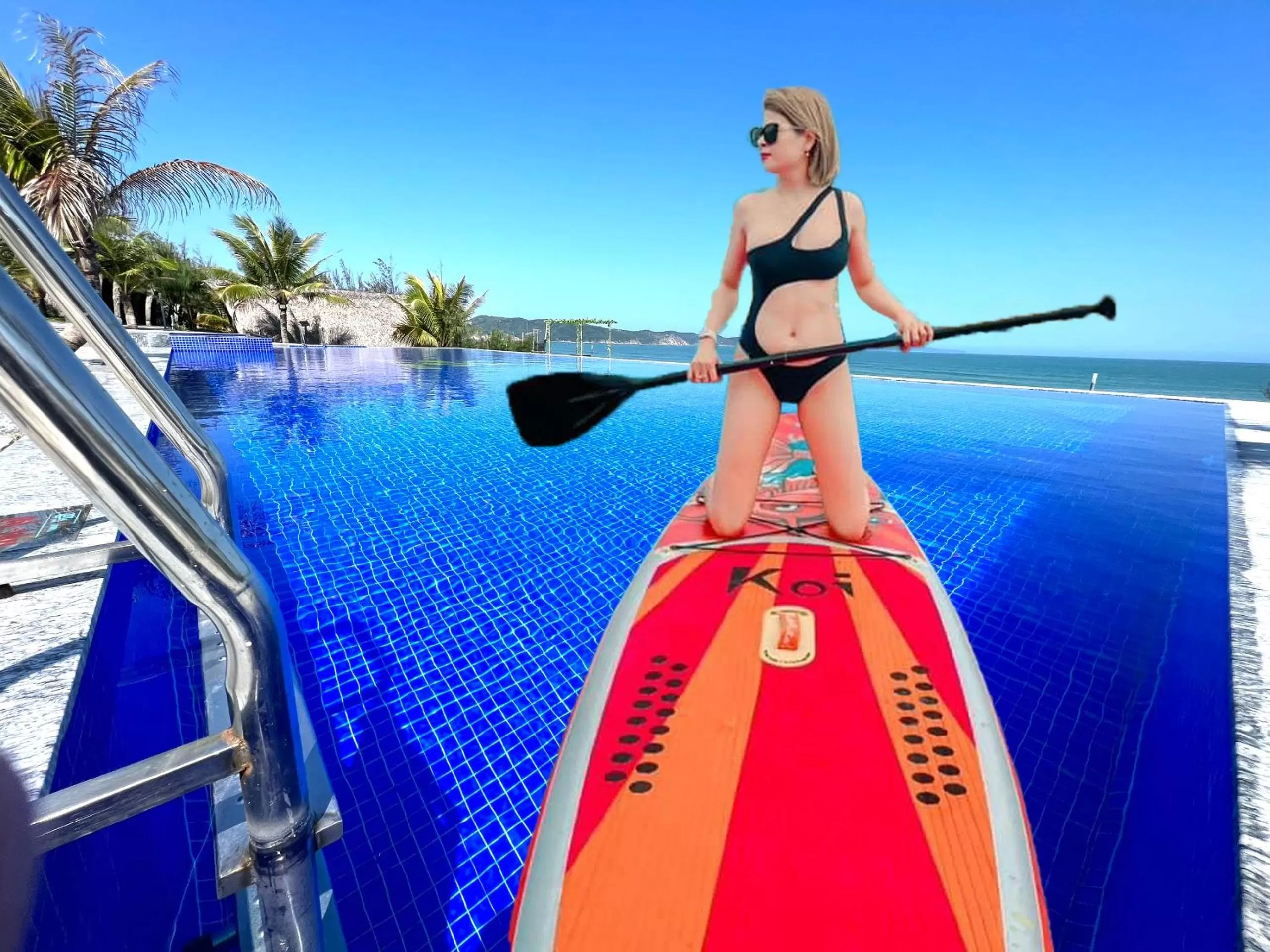 Swimming pool in Hoa Loi resort, Song Cau-Phu Yen