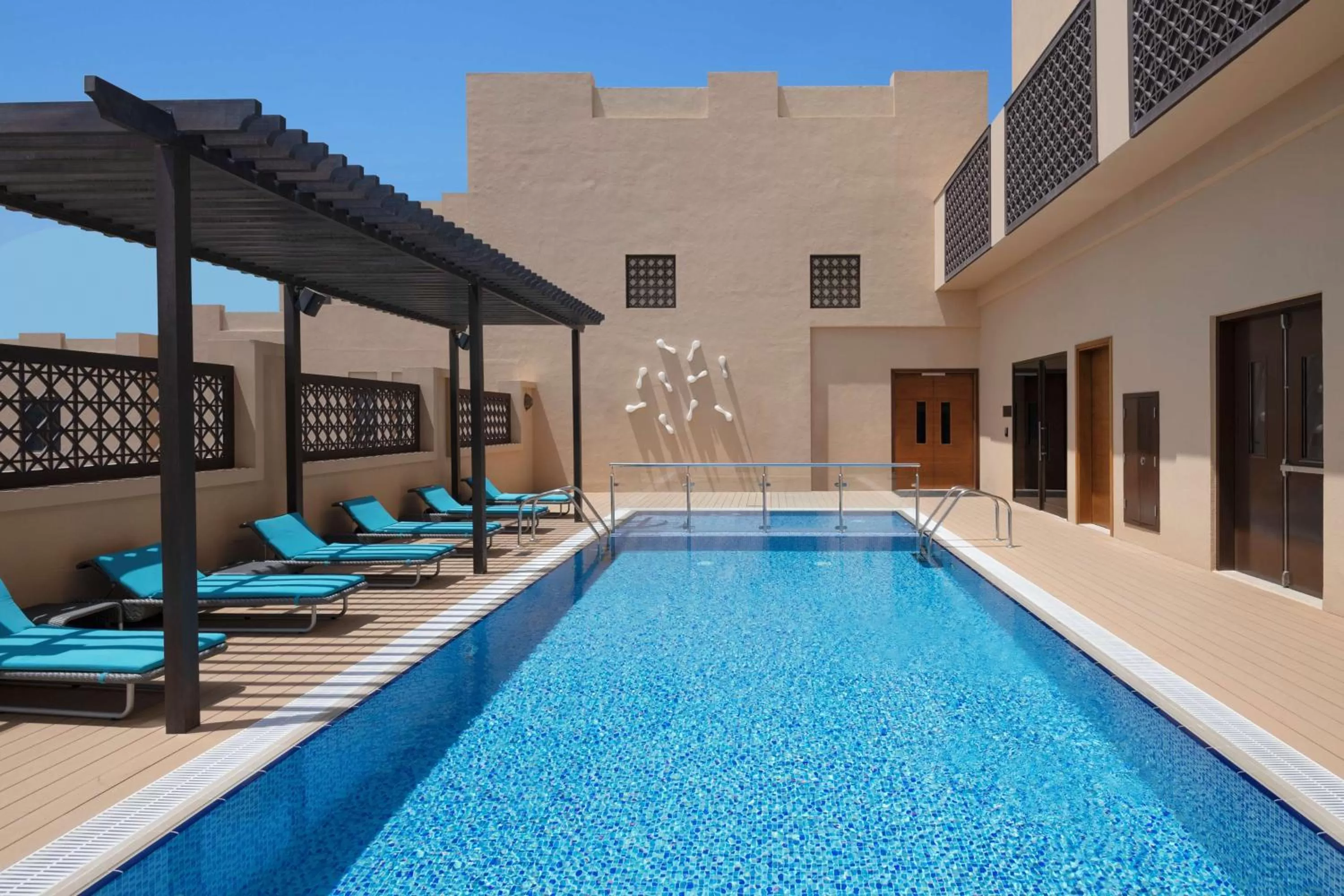 Swimming pool in Hyatt Place Dubai Wasl District