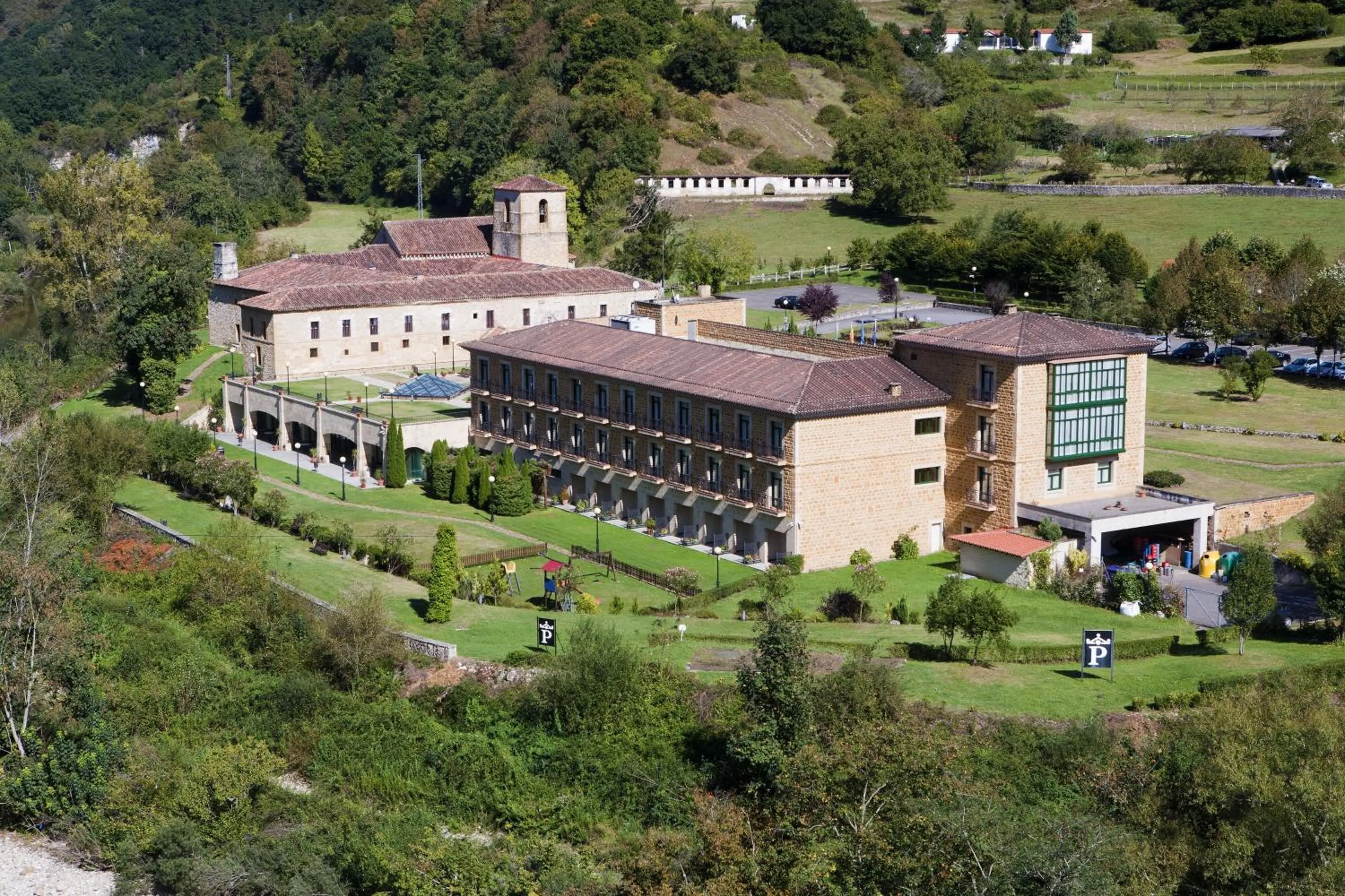 Bird's eye view in Parador de Cangas de Onís