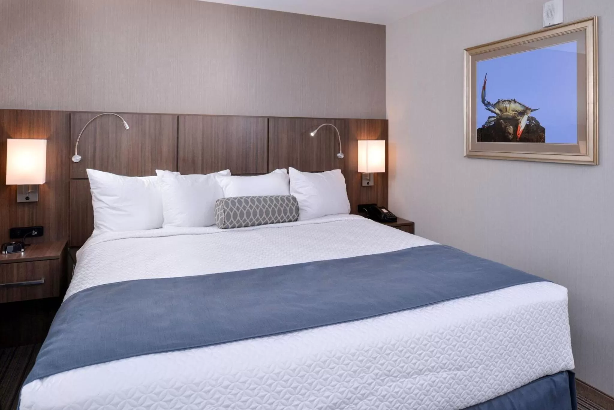 View (from property/room), Bed in Anchored Inn at Hidden Harbor