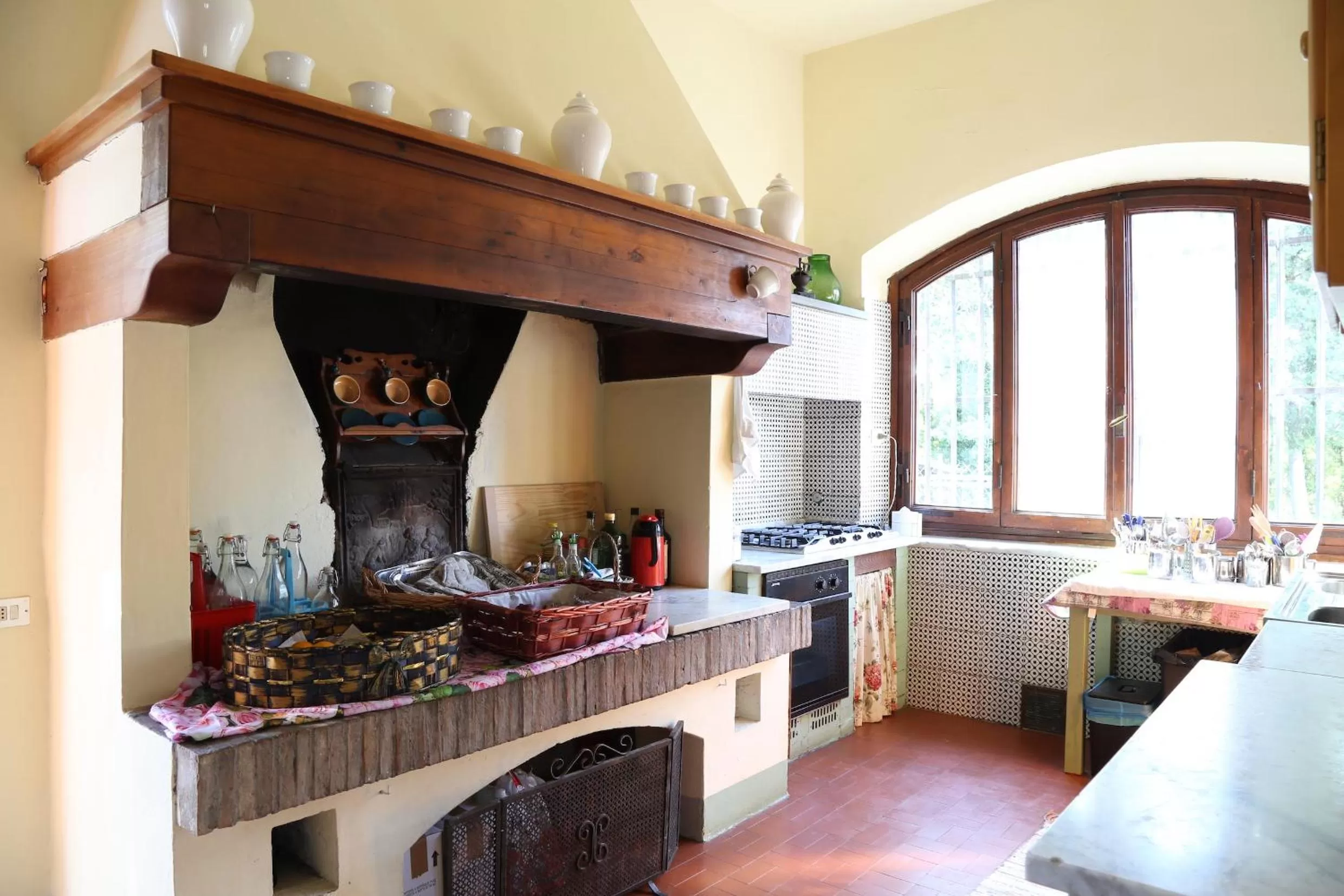 Kitchen or kitchenette in Villa Albertina