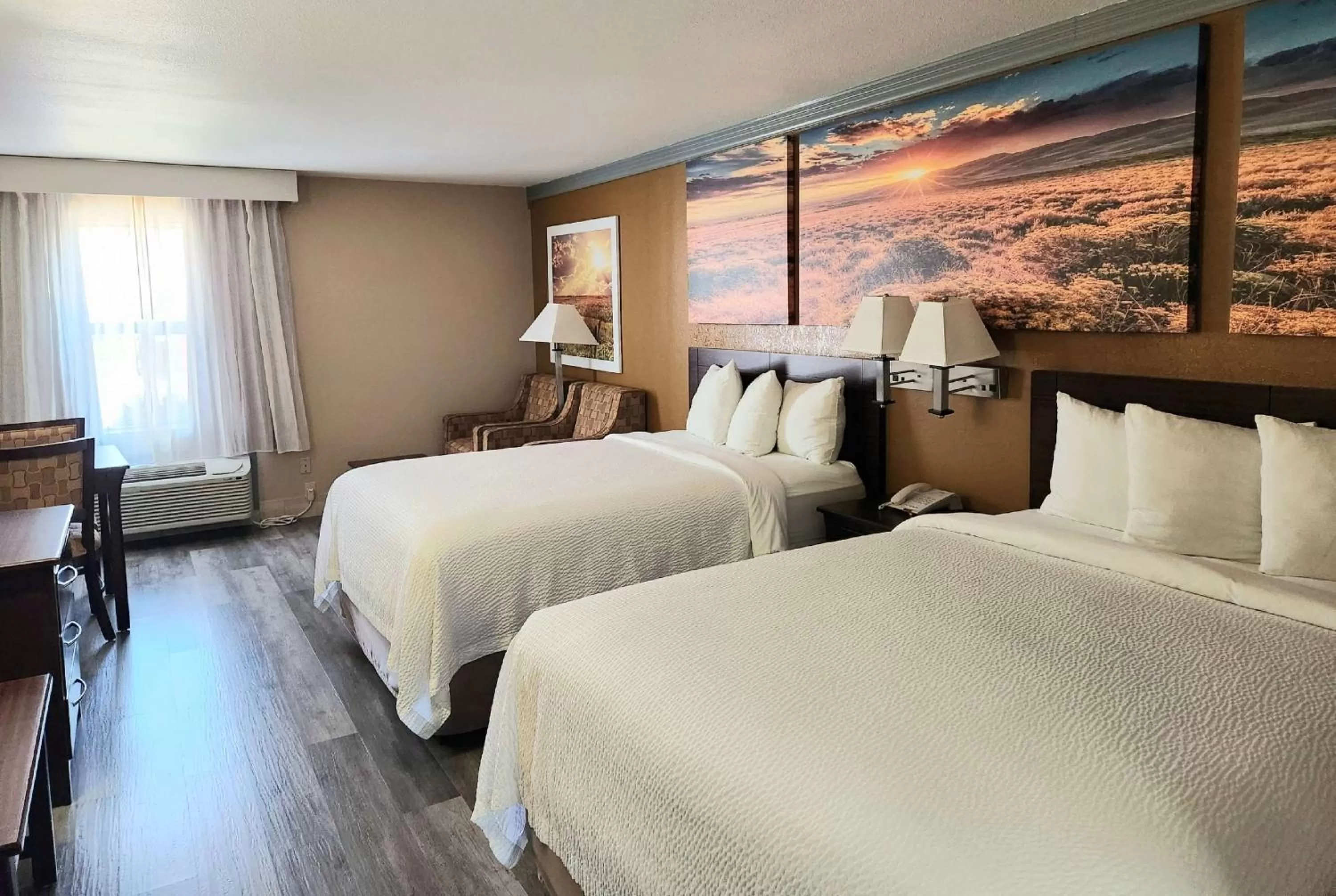 Queen Room with Two Queen Beds and Roll-In Shower - Mobility/Hearing Accessible - Non-Smoking in Days Inn by Wyndham Rosenberg