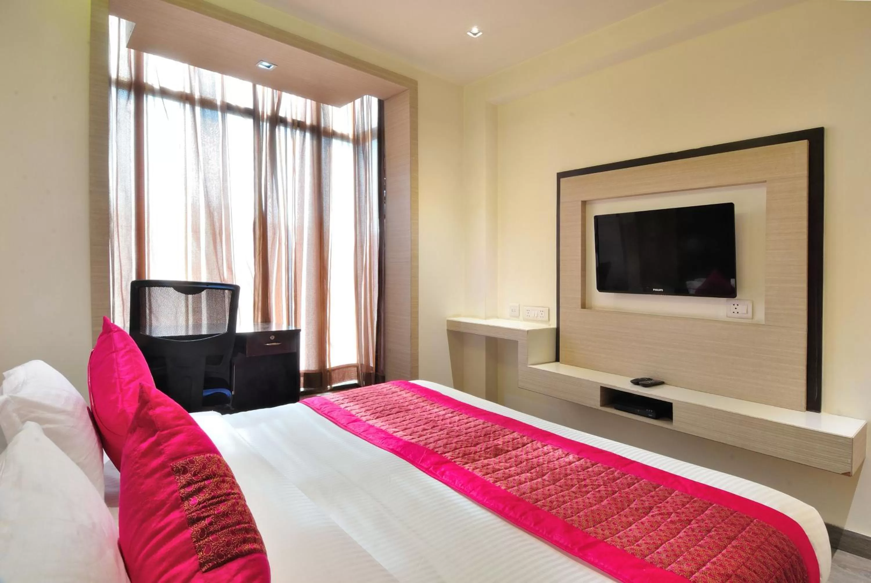 Bedroom, Bed in Hotel Royal Grand - Opposite Axis Bank East Patel Nagar
