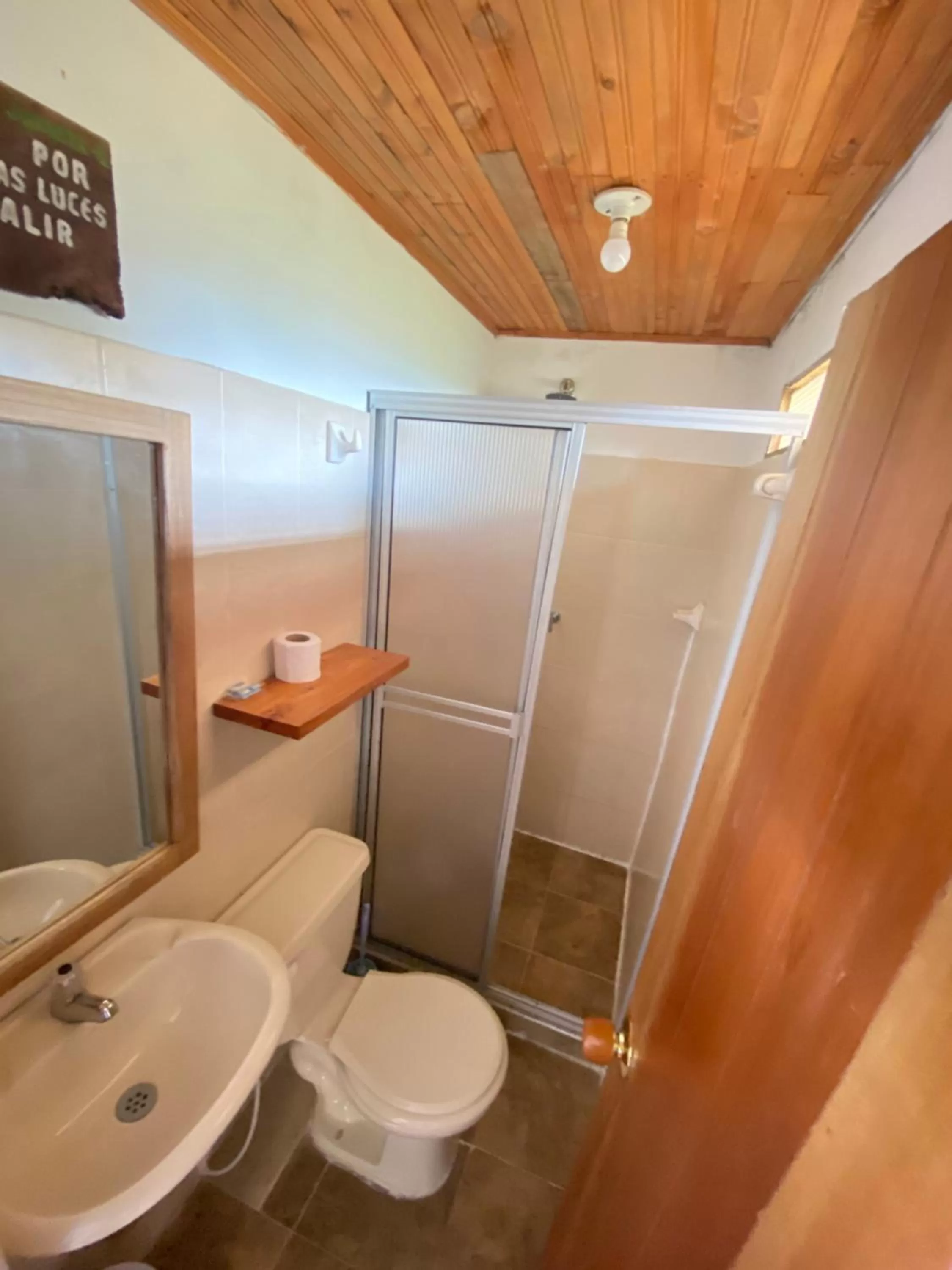 Bathroom in Eco Lodge La Juanita