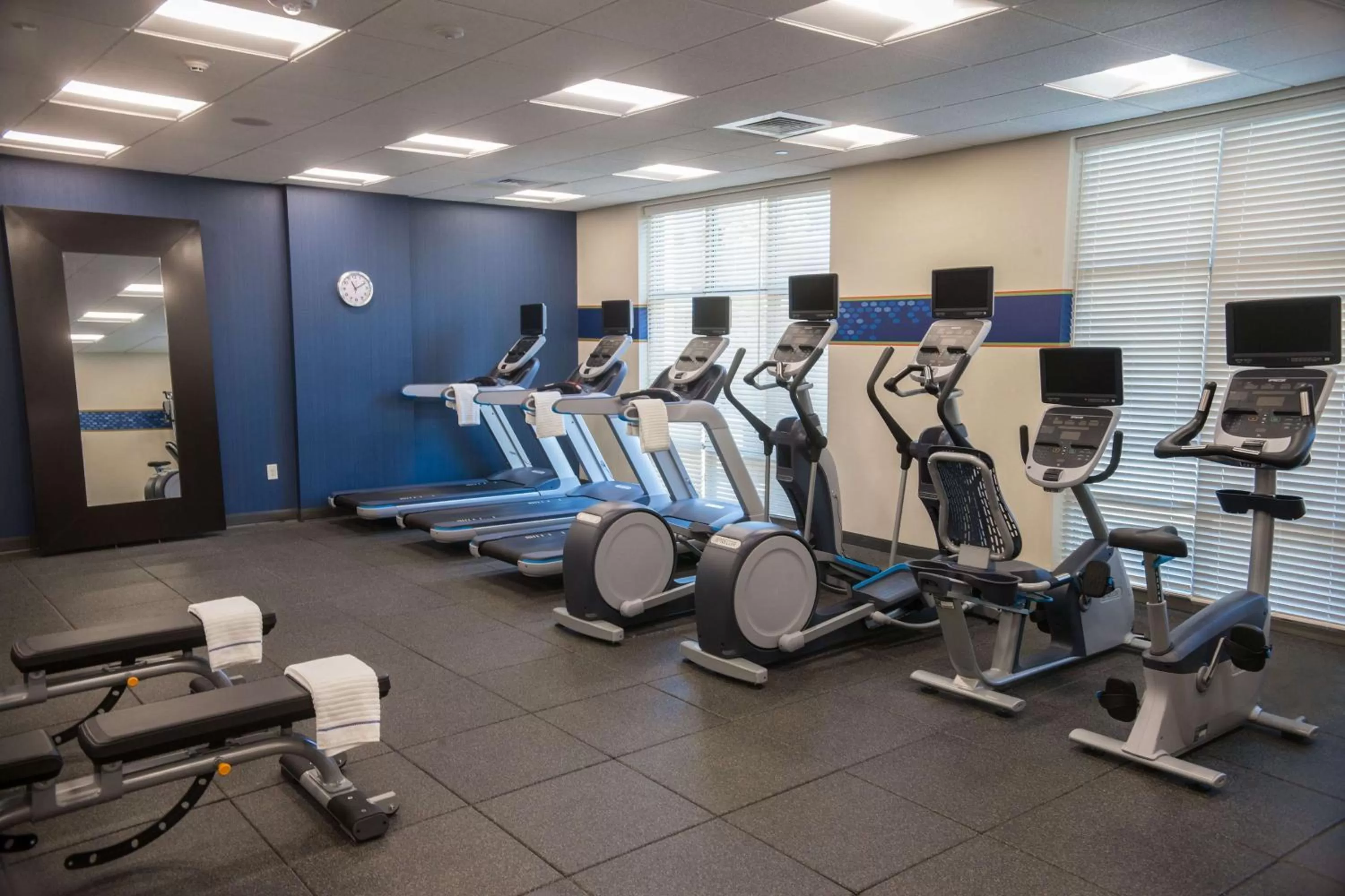 Fitness centre/facilities in Hampton Inn & Suites Charlotte/Ballantyne, Nc