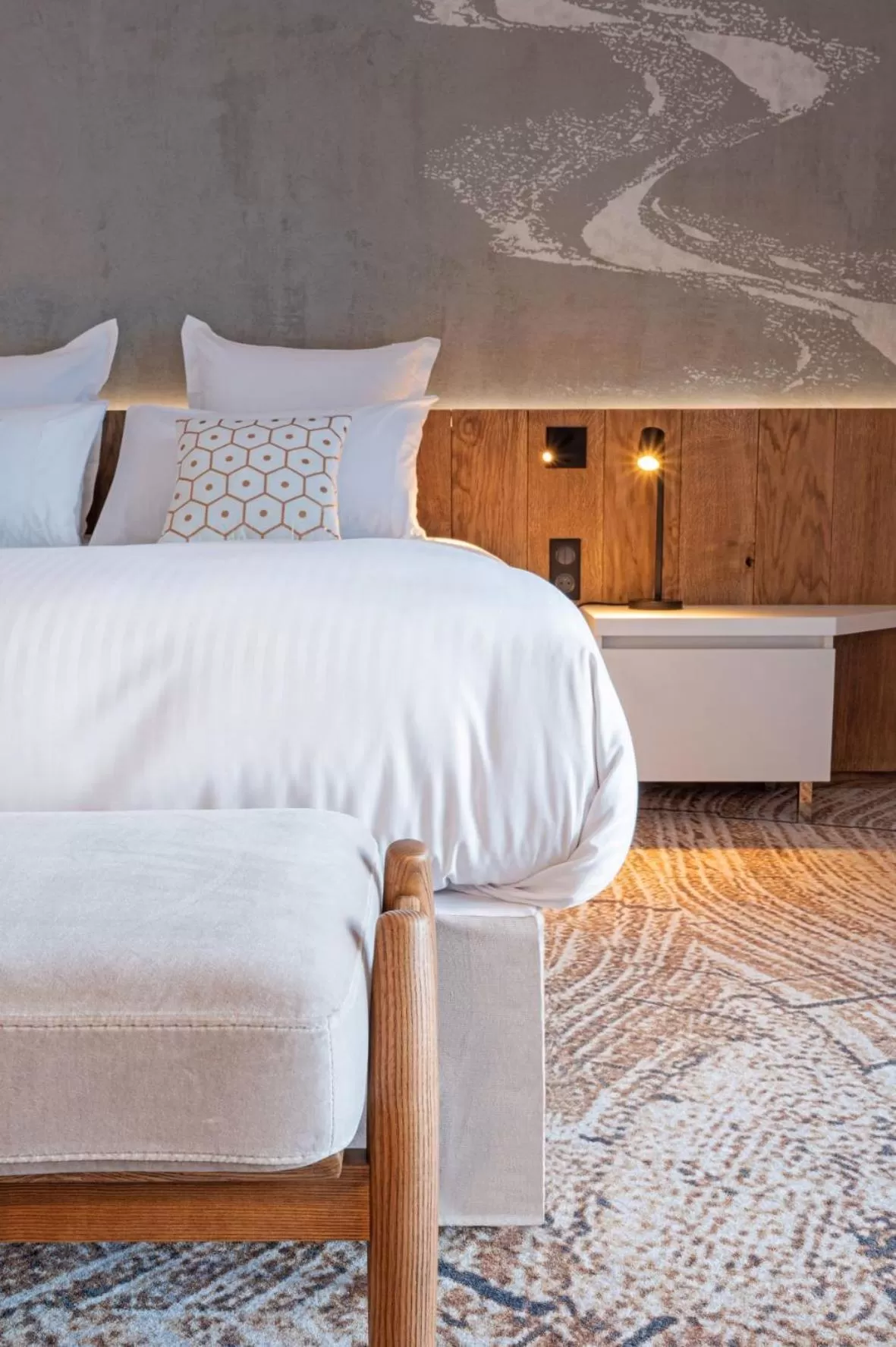 Bed in Hôtel VoulezVous by Les Etincelles