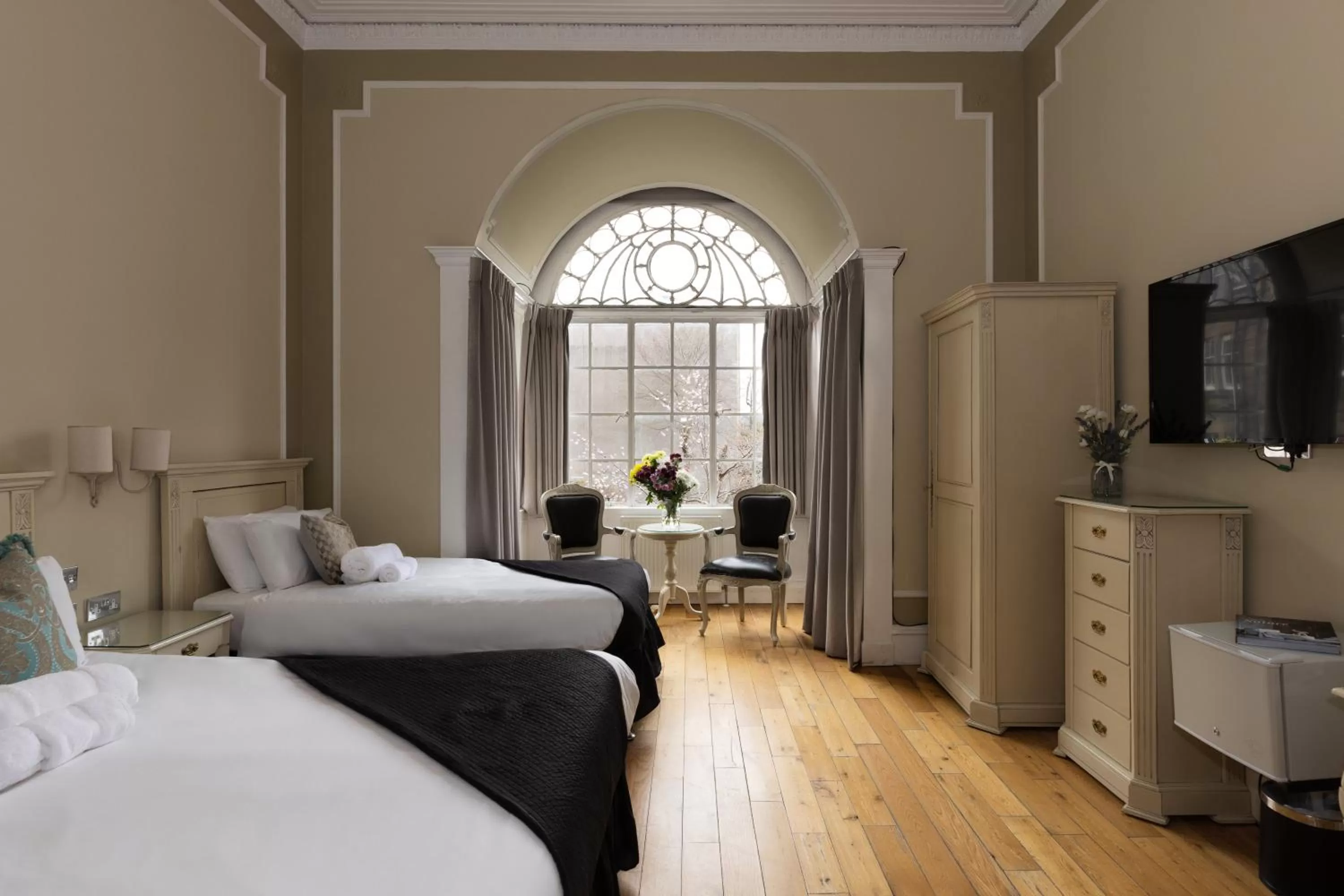 Bed in The Haymarket Hotel