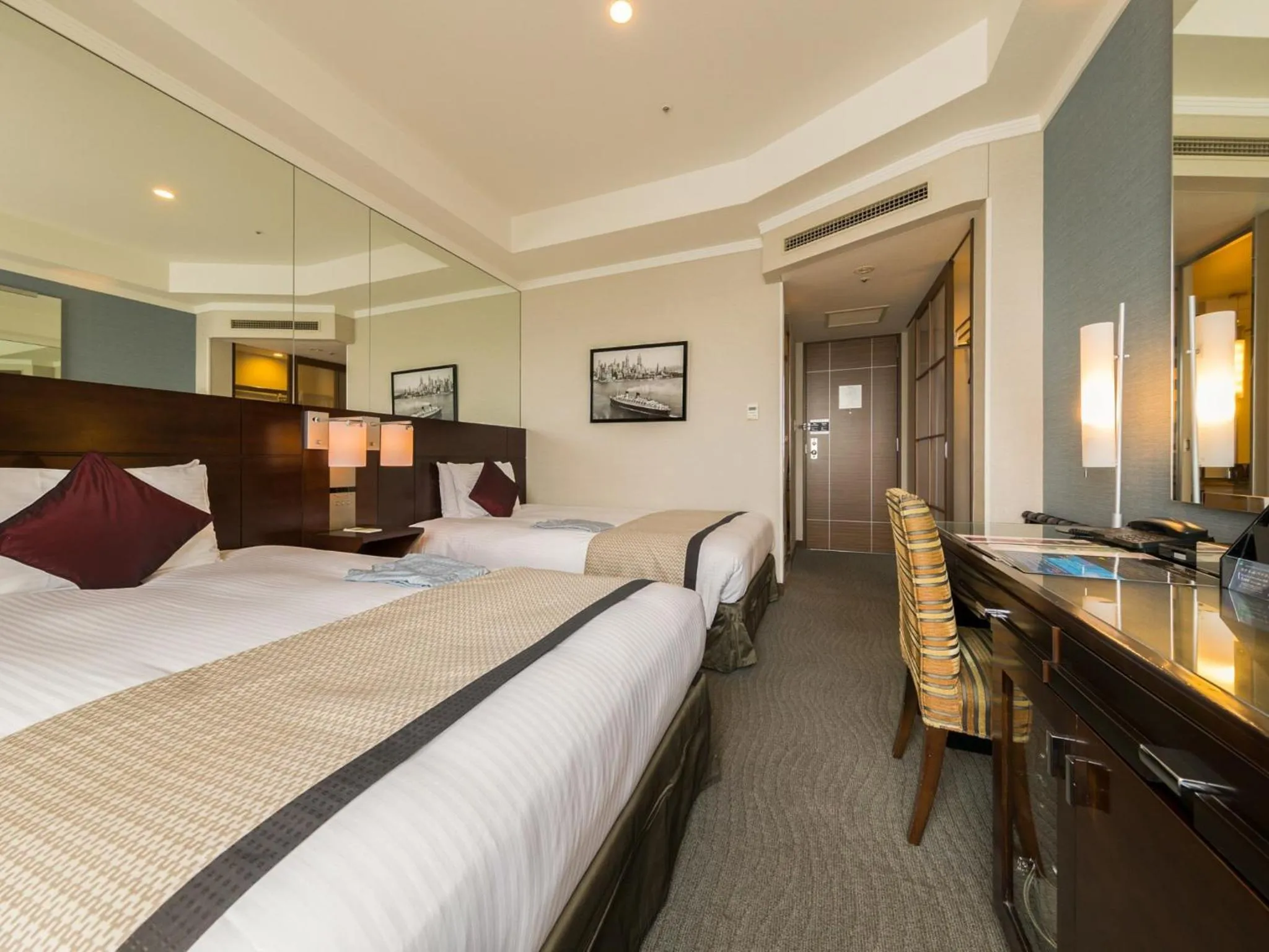 Bed in Hotel Trusty Tokyo Bayside