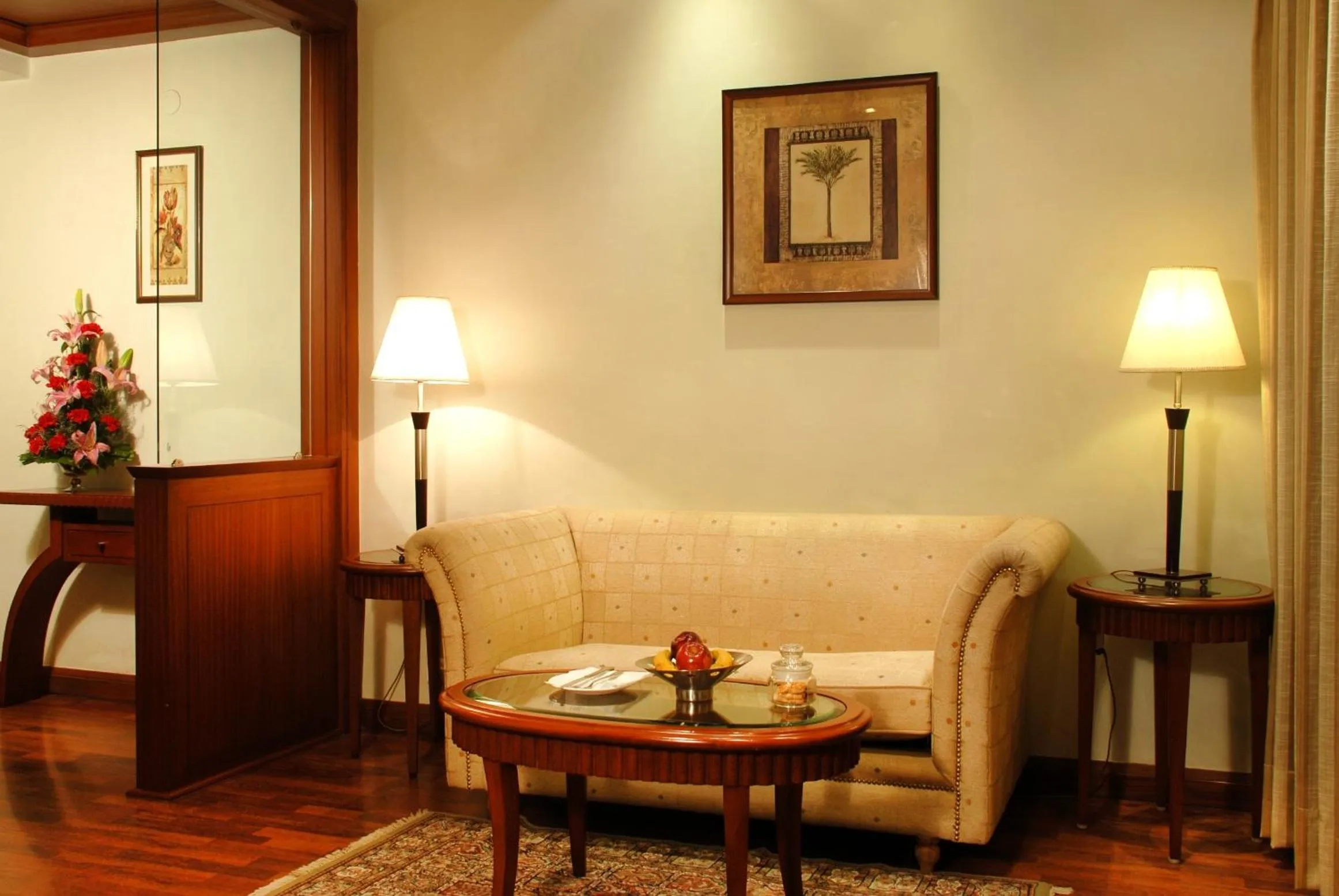 Seating area in Clarion Bella Casa at Airport