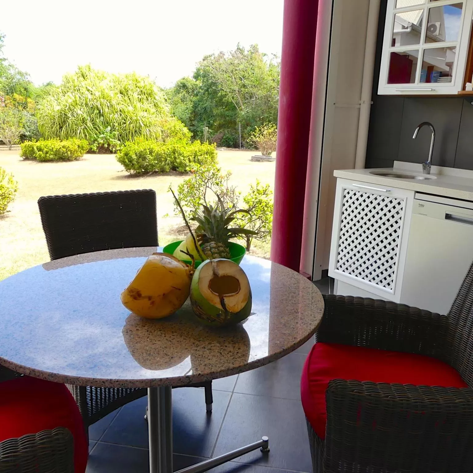 Studio with Terrace in Résidence Le Vallon Guadeloupe Parc Piscine Appartements & Studios