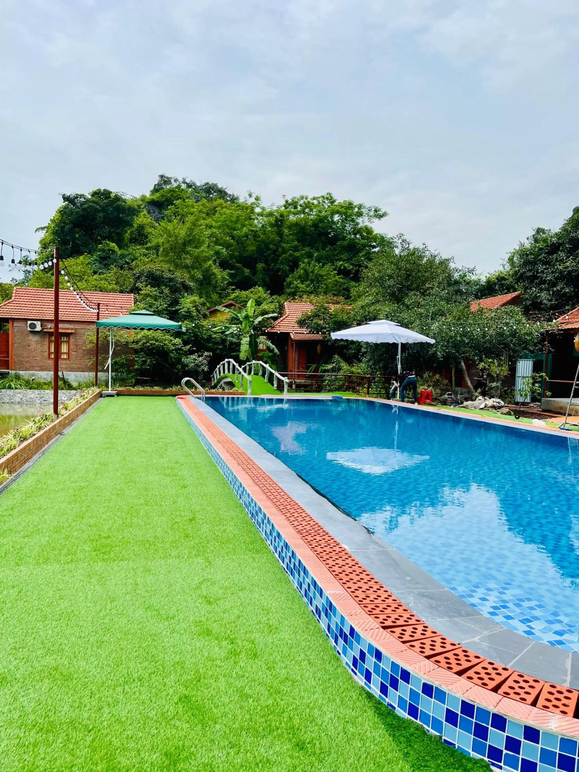 Swimming pool in Trang An Lotus Lake Homestay