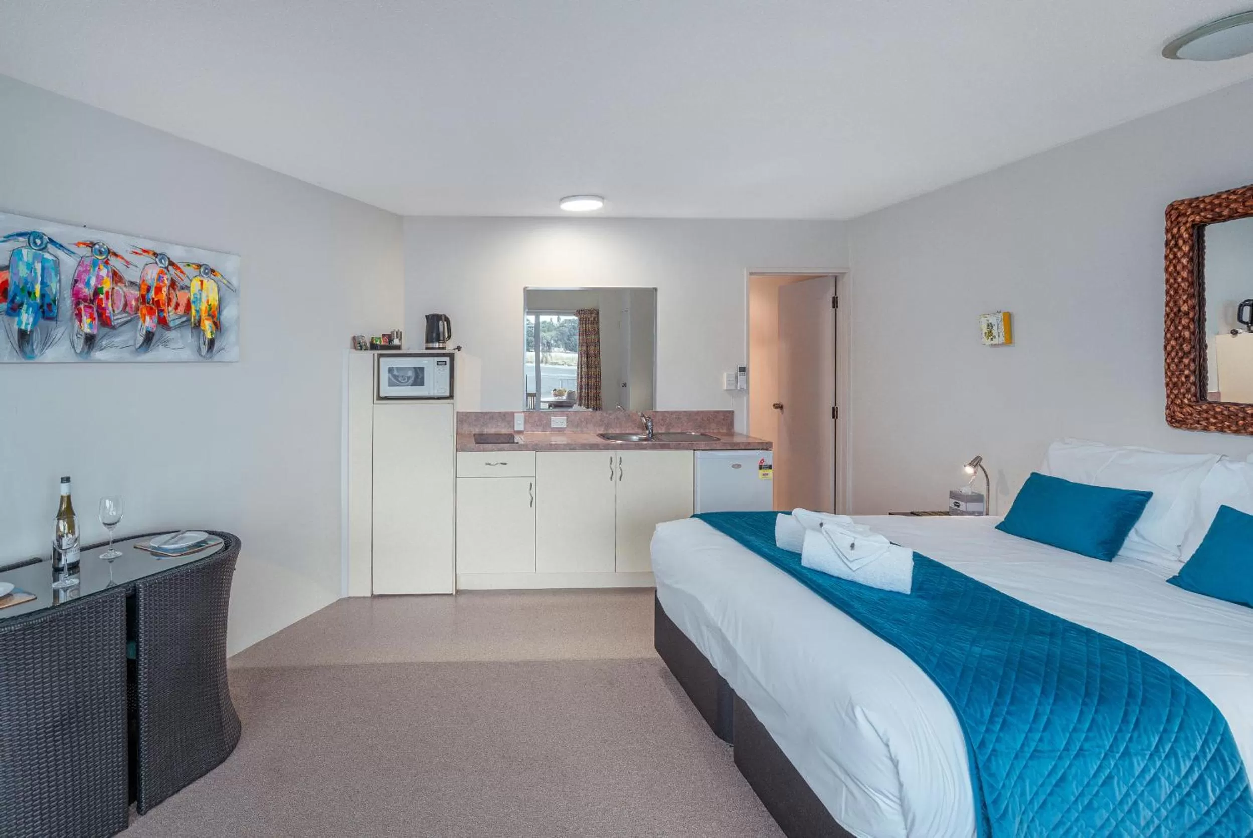 Bed in Waterfront Apartments Whitianga