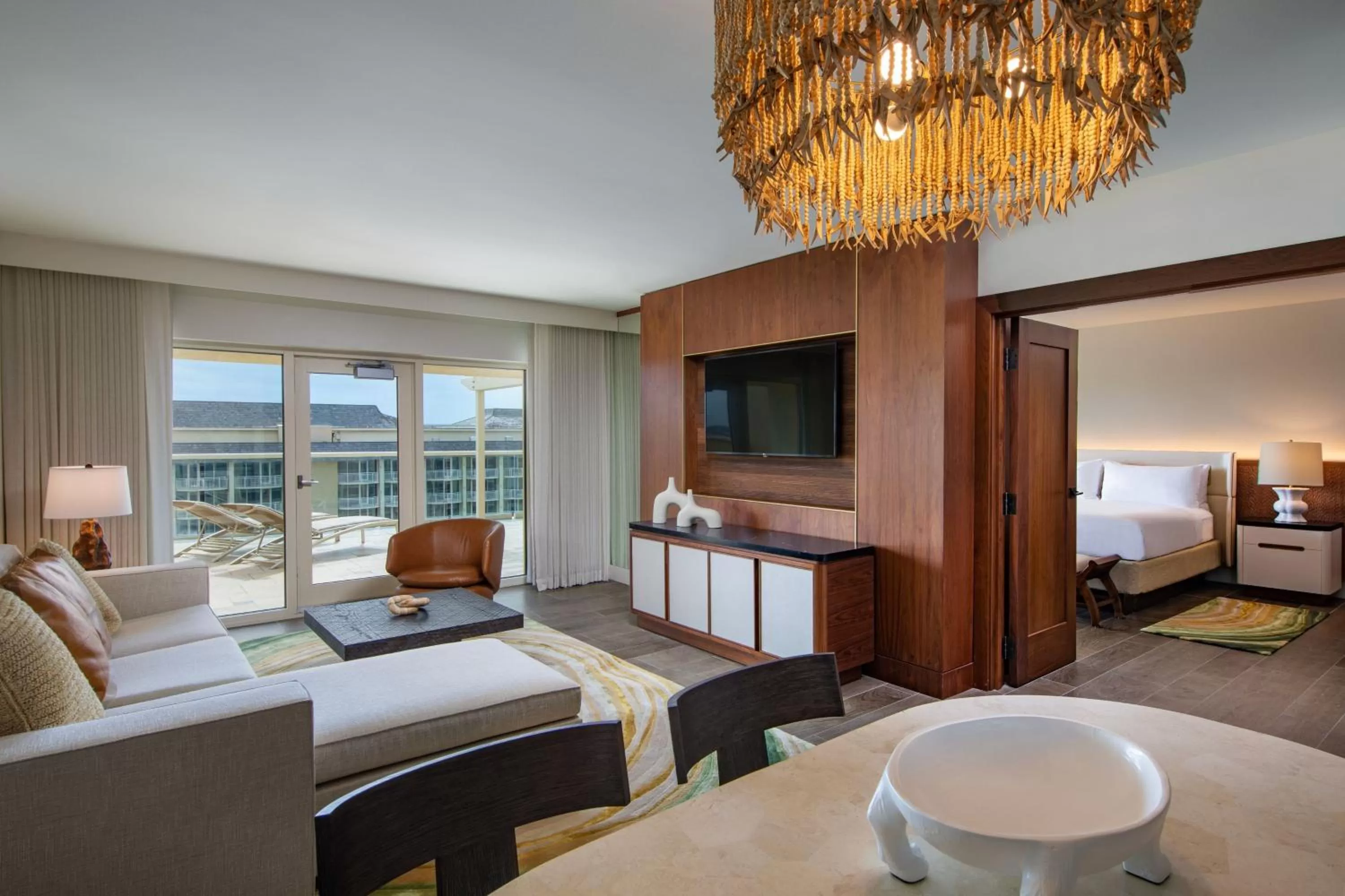 Living room, Bed in JW Marriott Marco Island Beach Resort