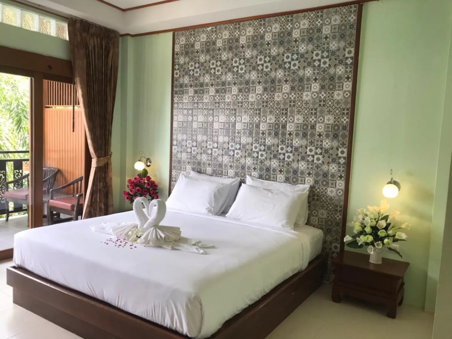 Bed in Pratum Resort