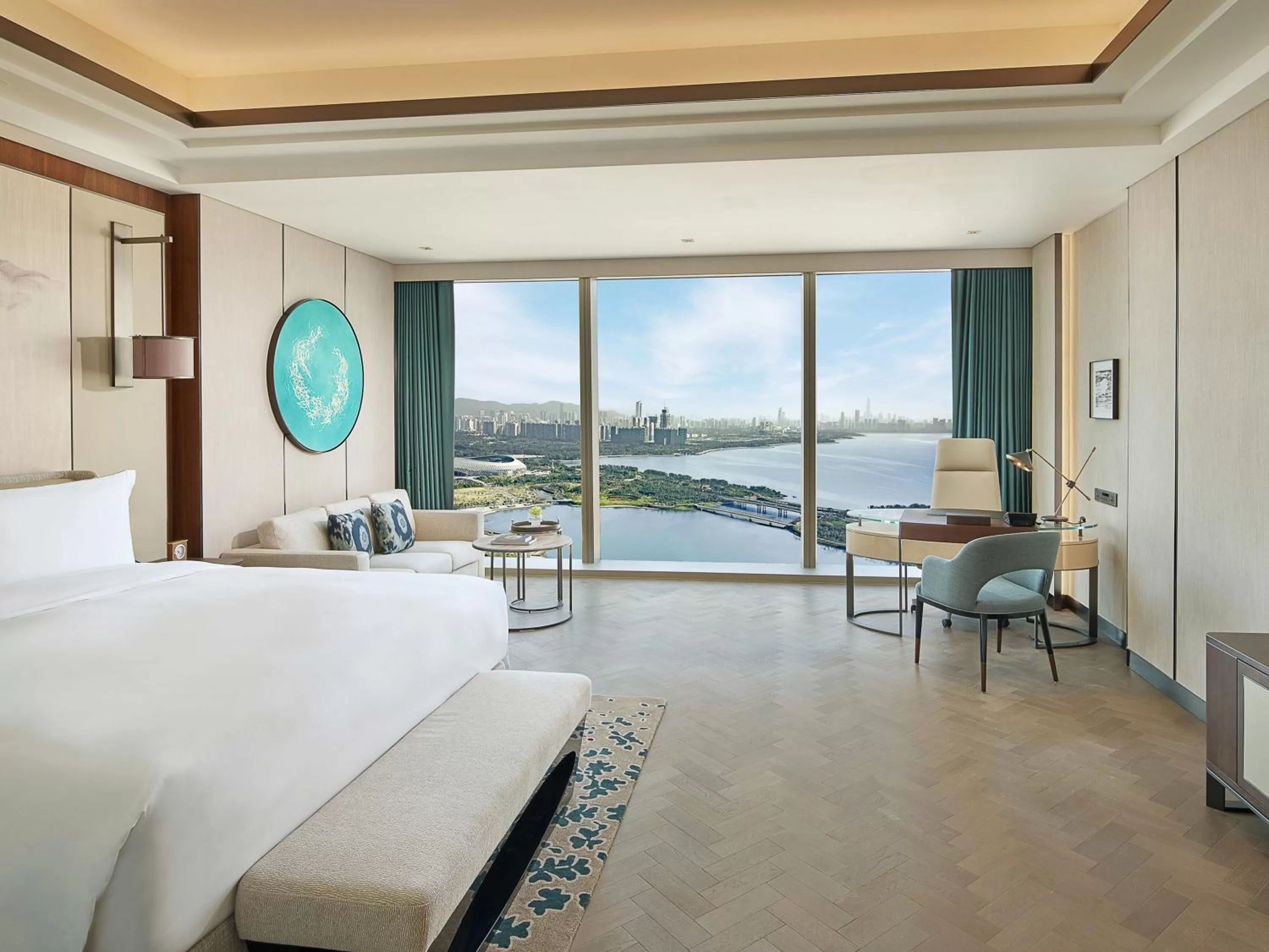 Photo of the whole room, Bed in Raffles Shenzhen
