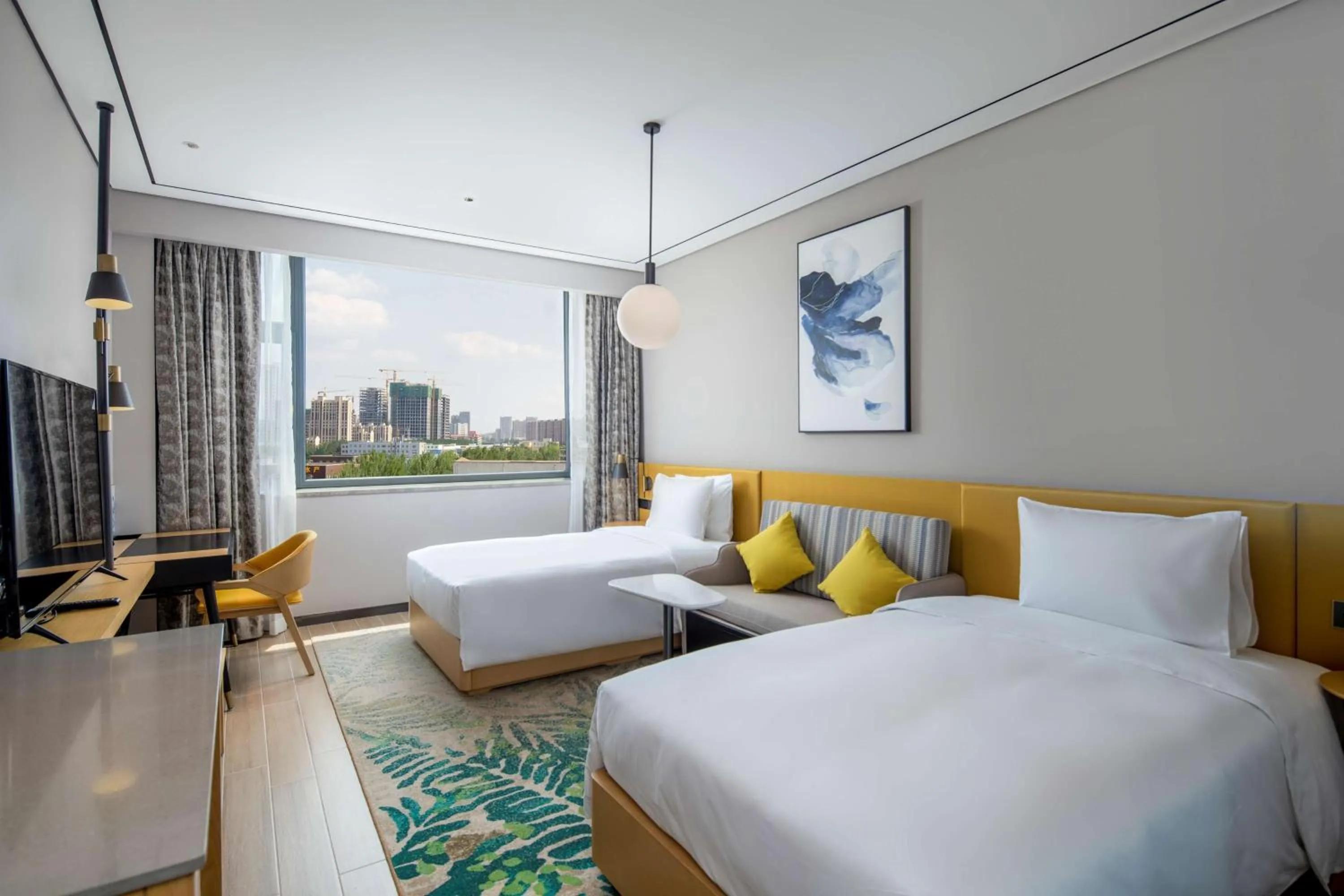 Bedroom, Bed in Hilton Garden Inn Changchun Economic Development Zone