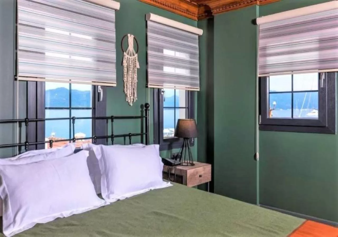 Bed in Sunset Hotel Marmaris