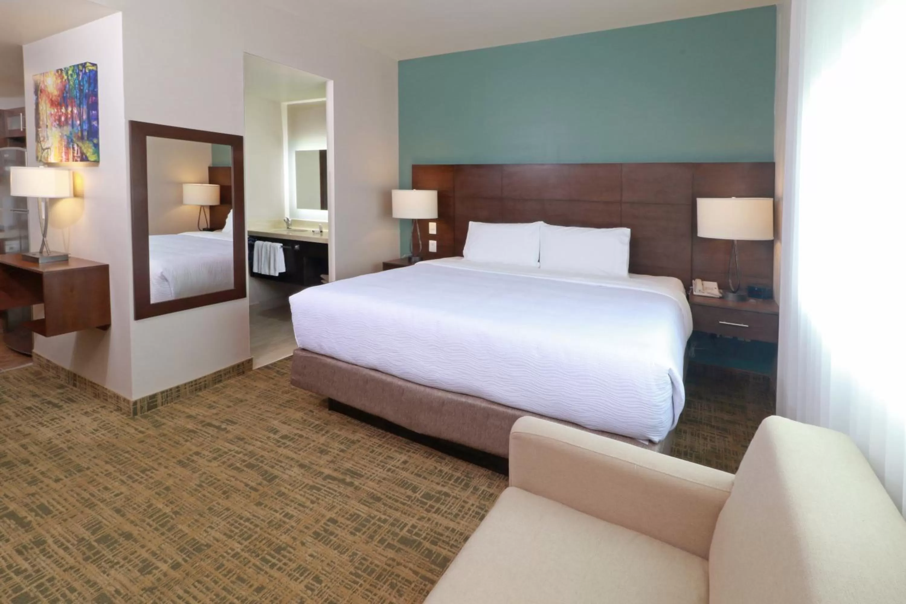 Photo of the whole room, Bed in Staybridge Suites Queretaro by IHG