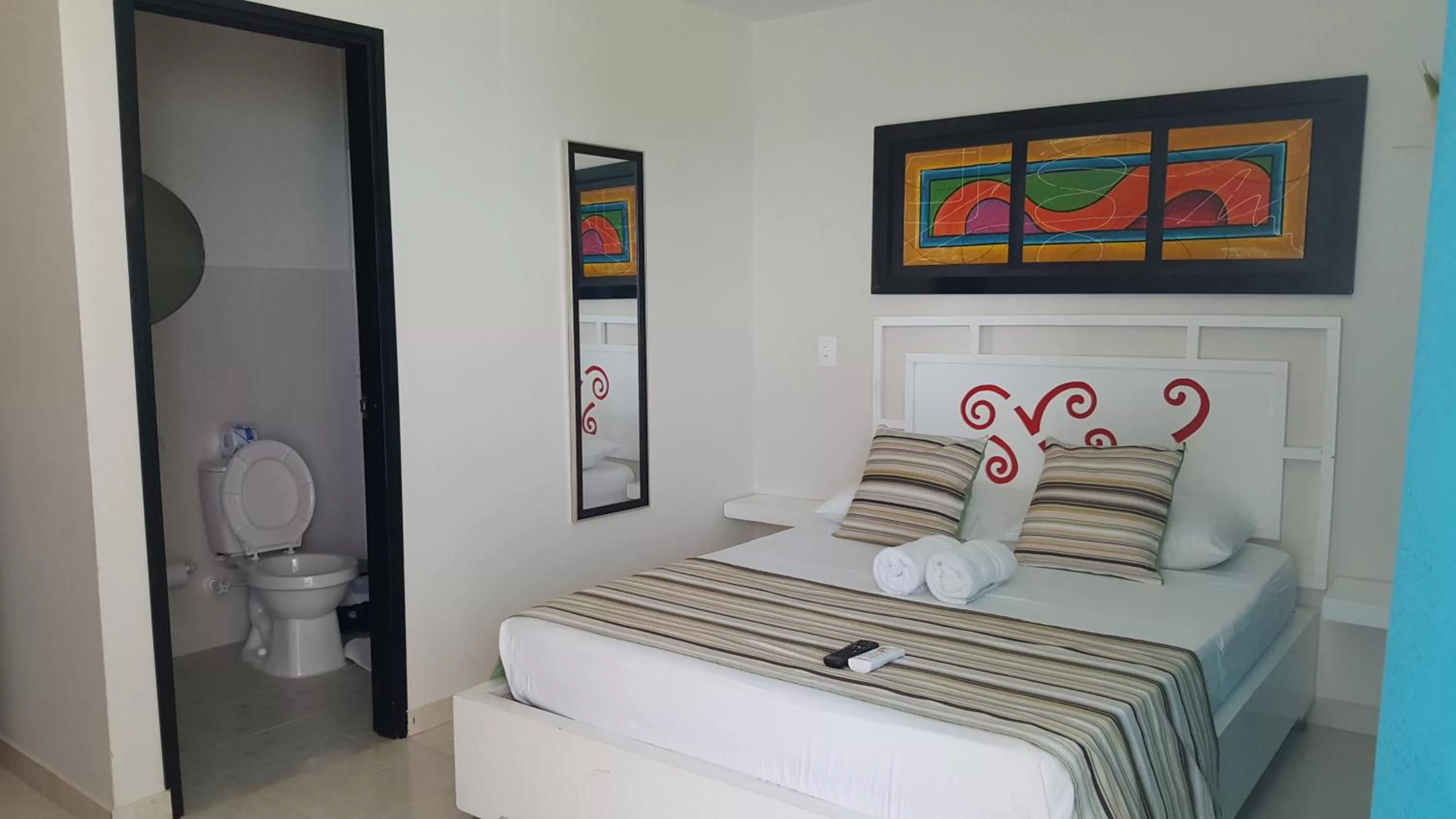 Bed in Caribbean Island Hotel Piso 2