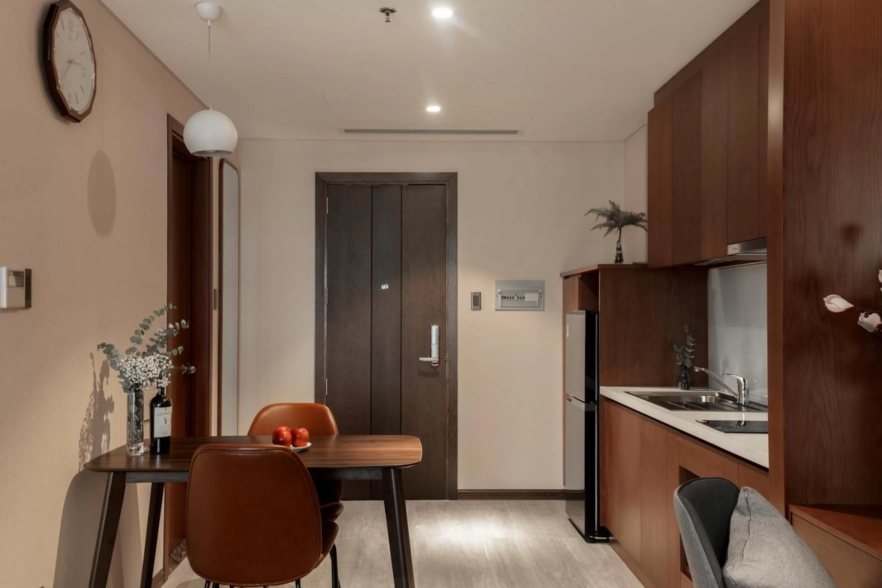 Kitchen or kitchenette in DHTS Business Hotel & Apartment