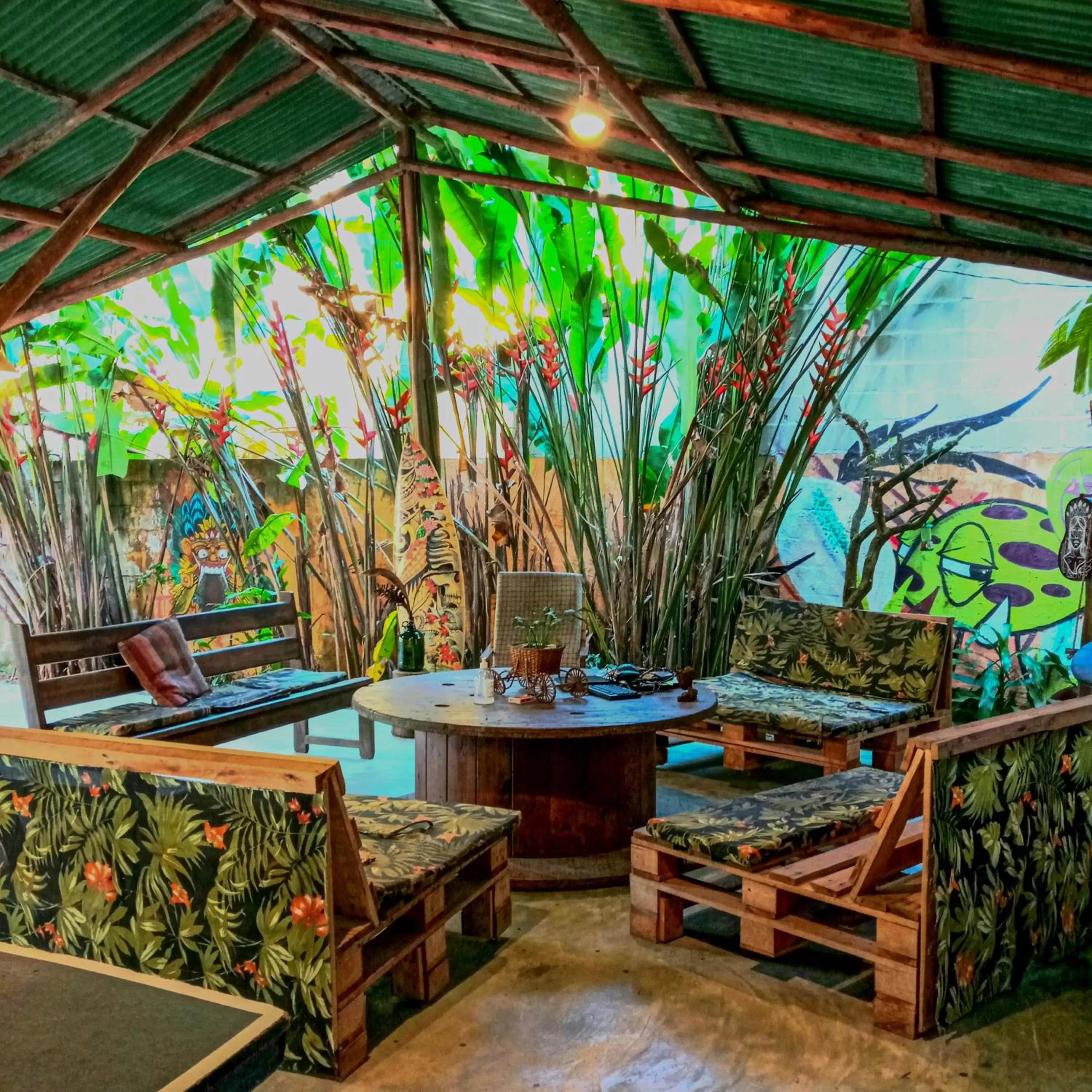 Lounge or bar in Pousada e Hostel Marthi