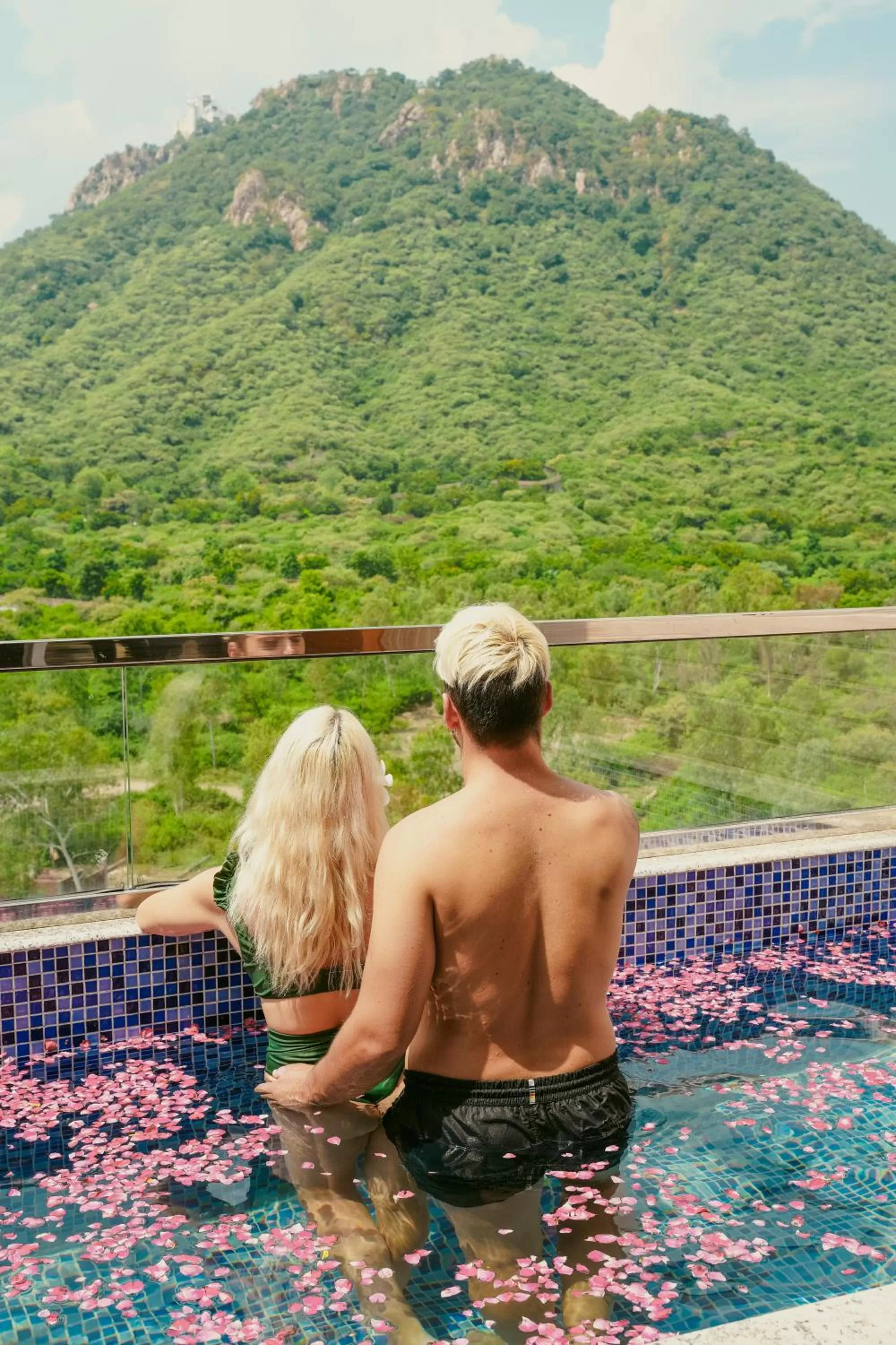 Pool view in Bamboo Saa Resort & Spa - Udaipur