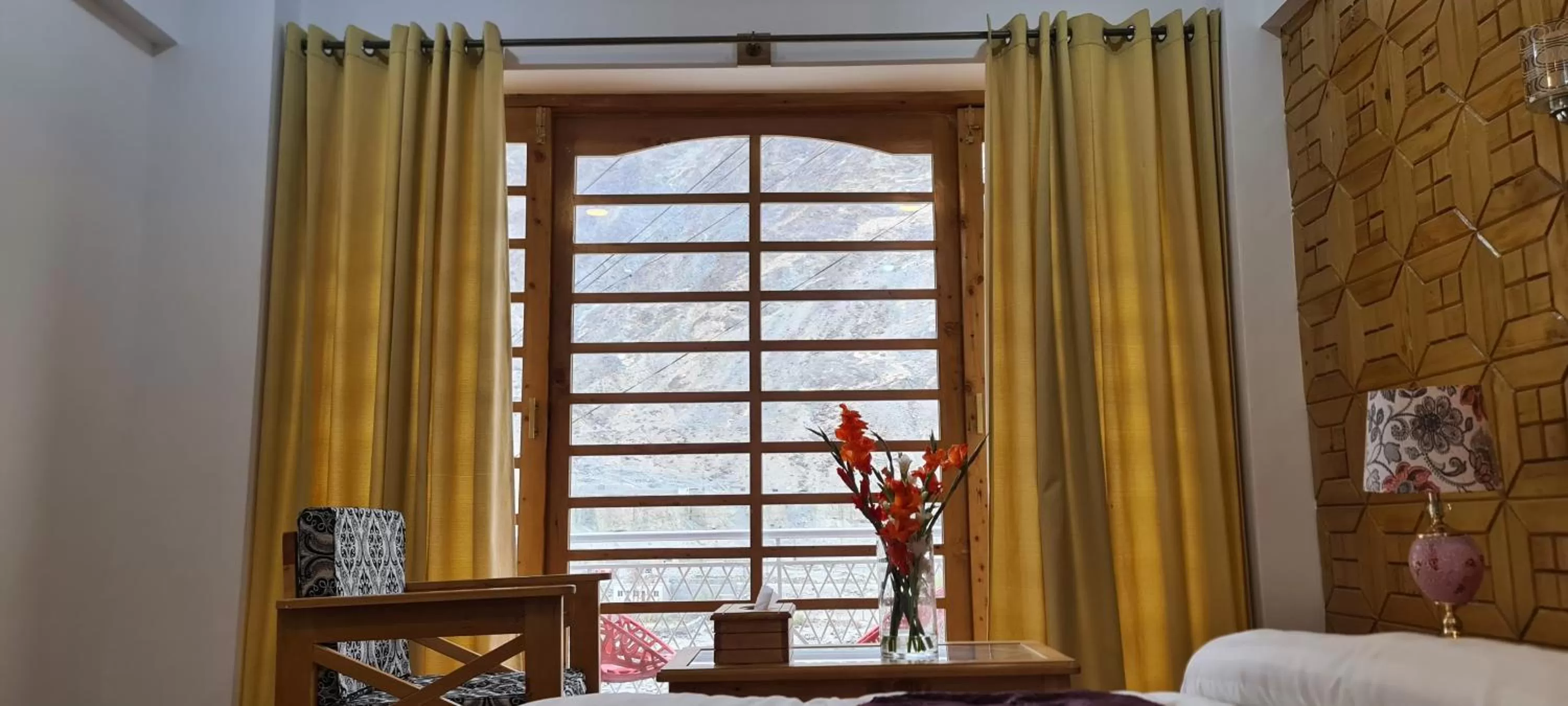 River view in Indus Lodges Gilgit