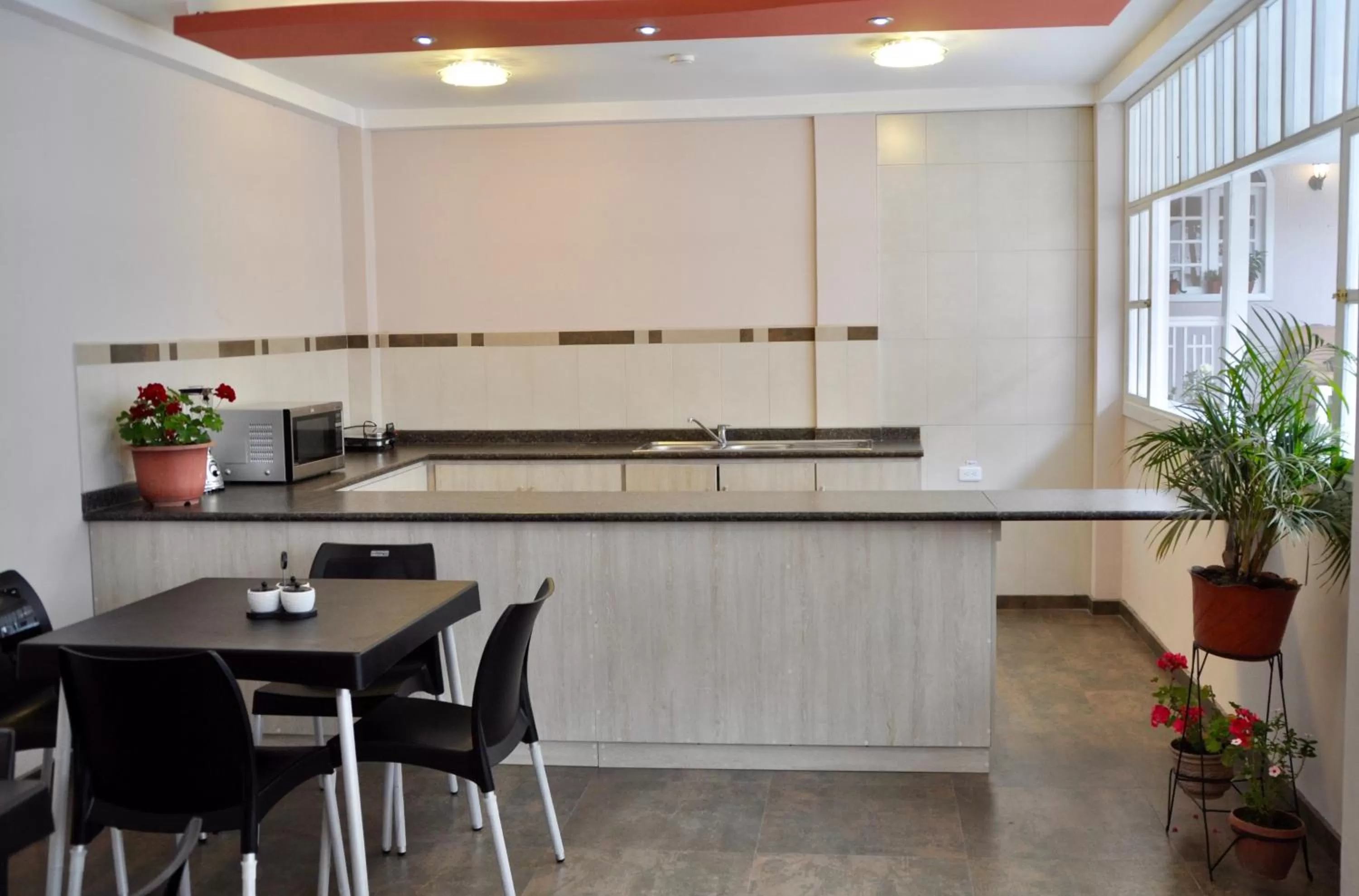 Lounge or bar, Kitchen/Kitchenette in Hotel Europa