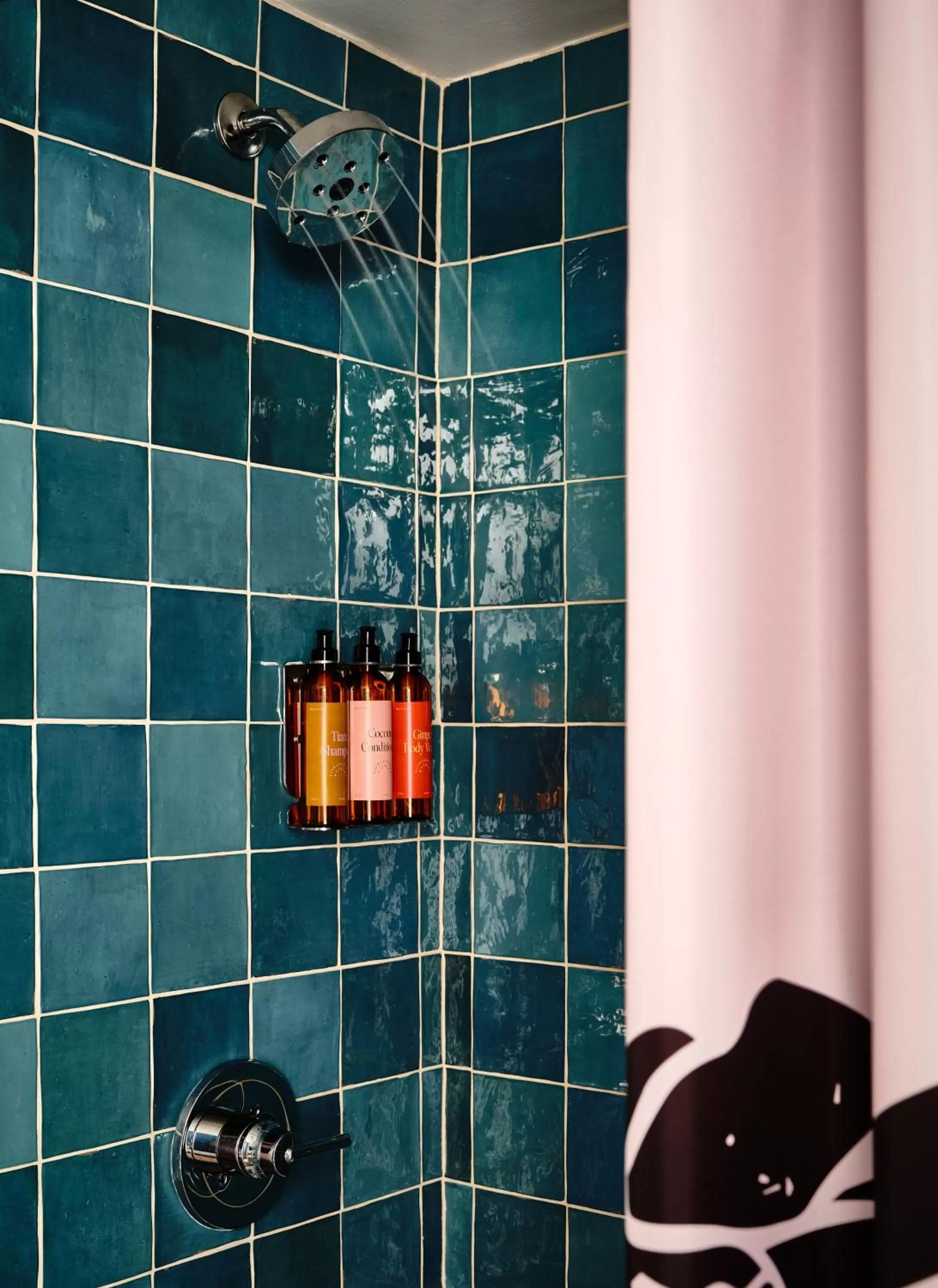 Shower in Wayfinder Waikiki - Voted Top 10 Best Hotels in Hawaii!