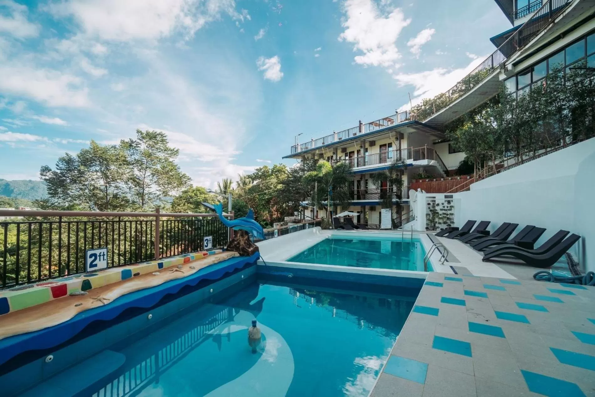 Swimming pool in Skylodge Resort
