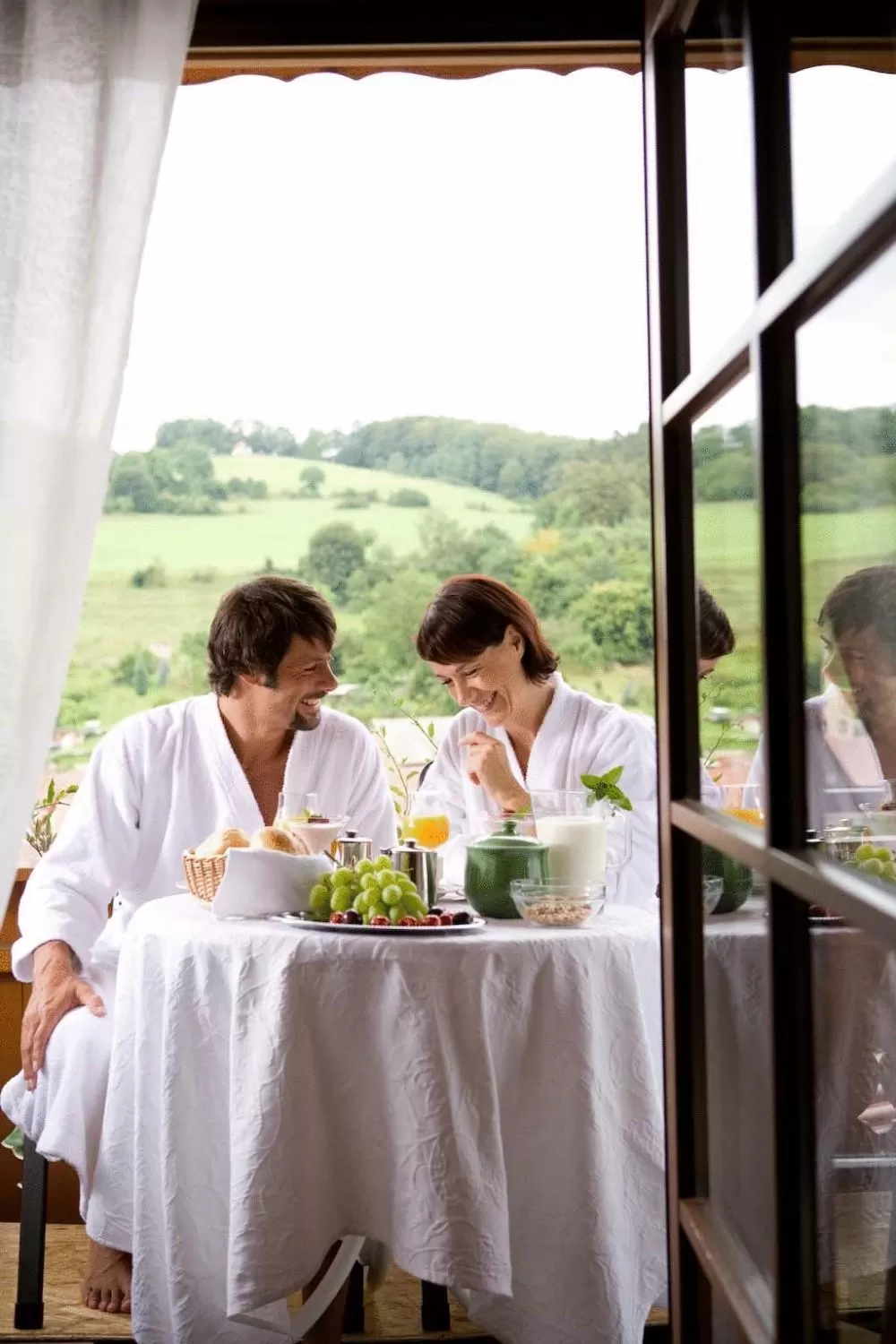 People in Landhaus Talblick- Boutique Hotel Bed and Breakfast