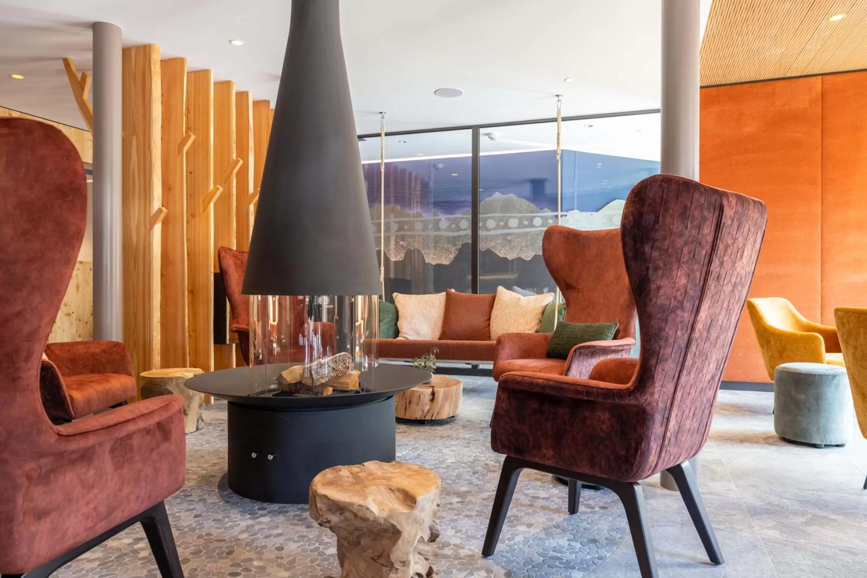 Lobby or reception in Hotel Garni Chesa Mulin