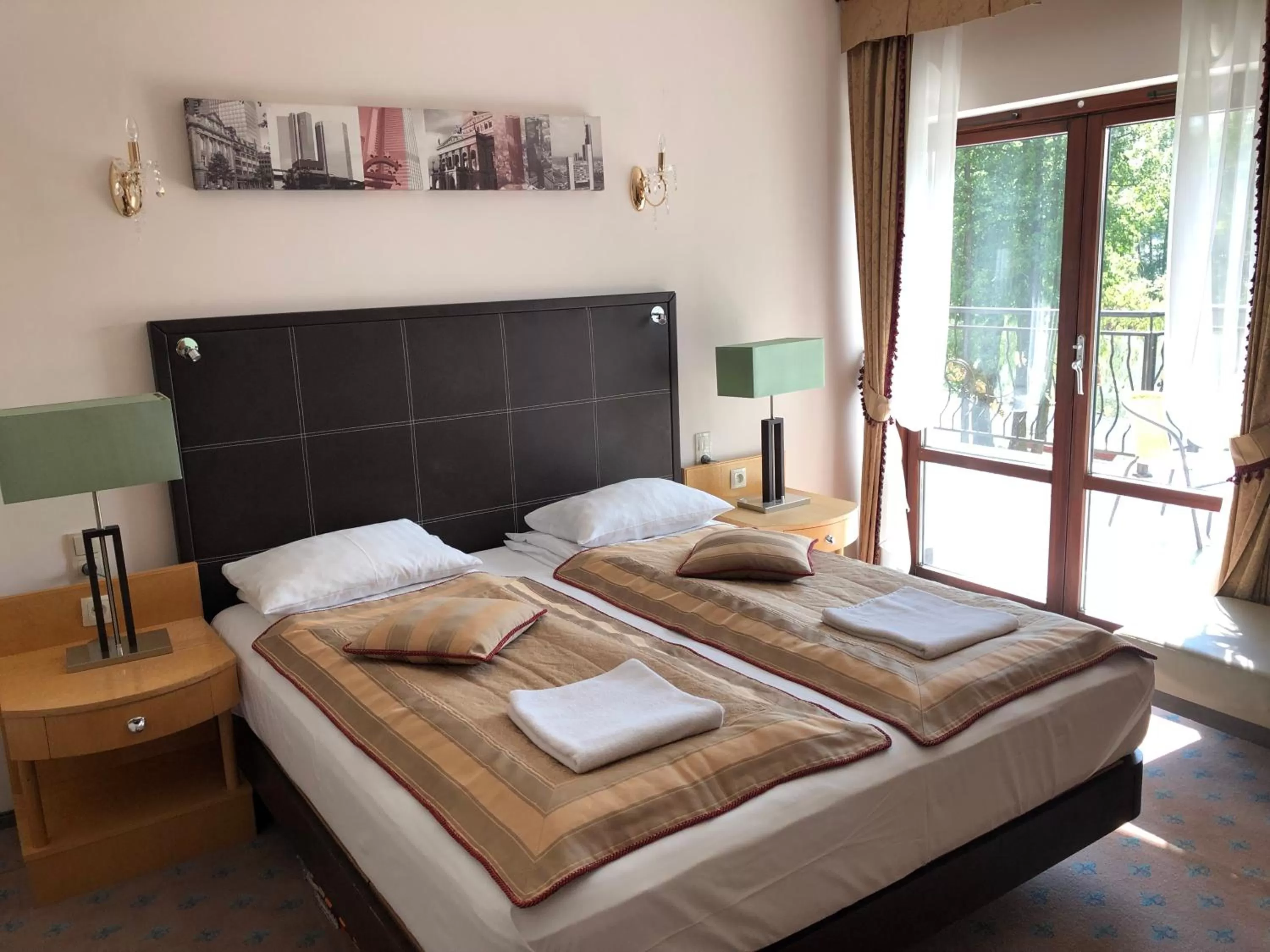 Bed in Pałac na wodzie Falkowski Medical & SPA & Conference